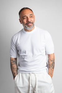 T-shirt FEDELI uomo GIROCOLLO 8014 Bianca