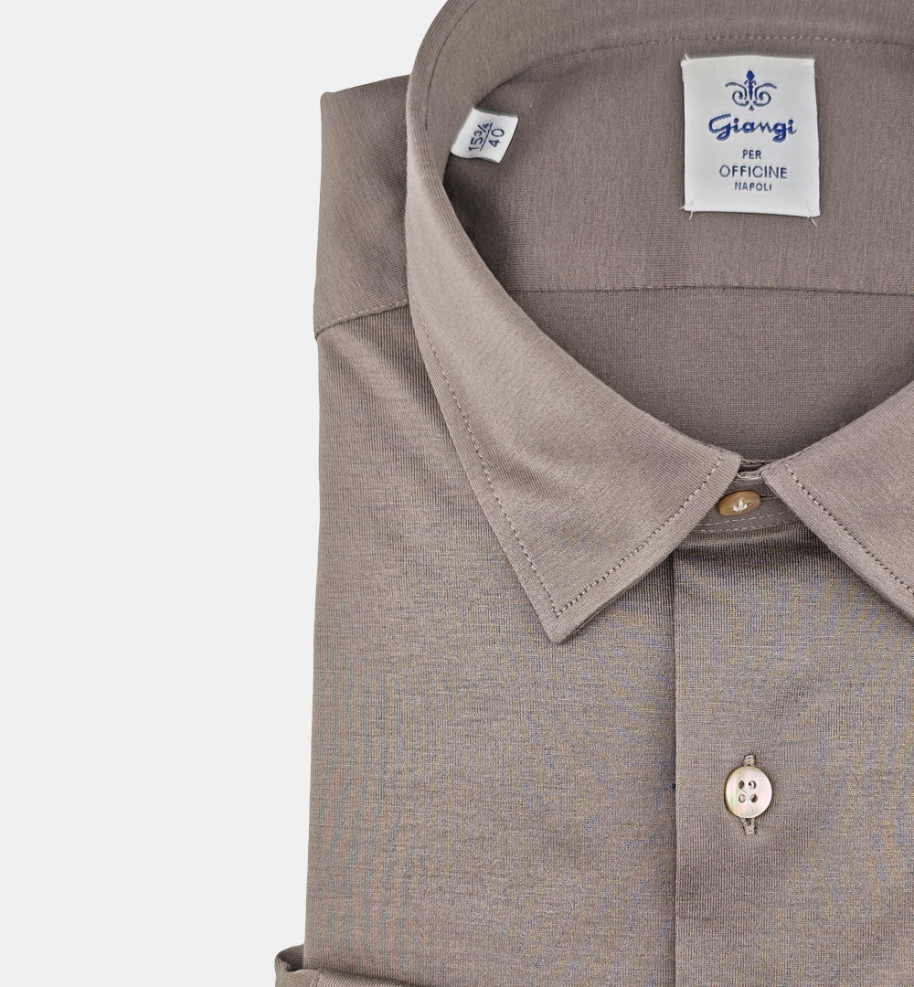 Camicia Giangi uomo 5700 fango <BR/> 5700 2915M GIANGI 