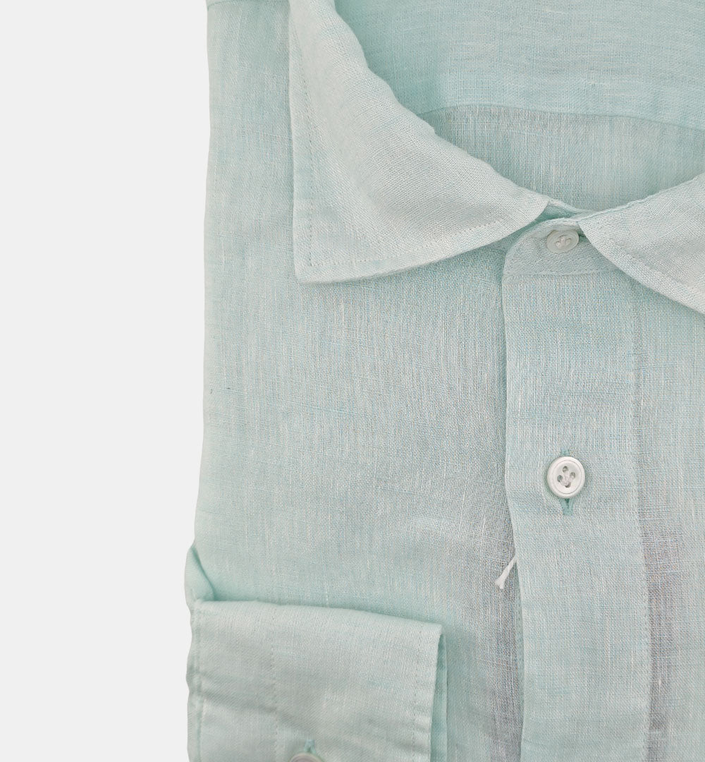 Camicia Giangi uomo Sahara verde acqua <BR/> SAHARA 3 GIANGI 
