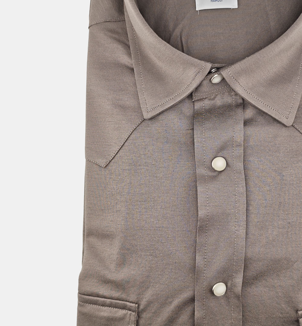 Camicia Giangi uomo Wester fango WESTER 2915M GIANGI 