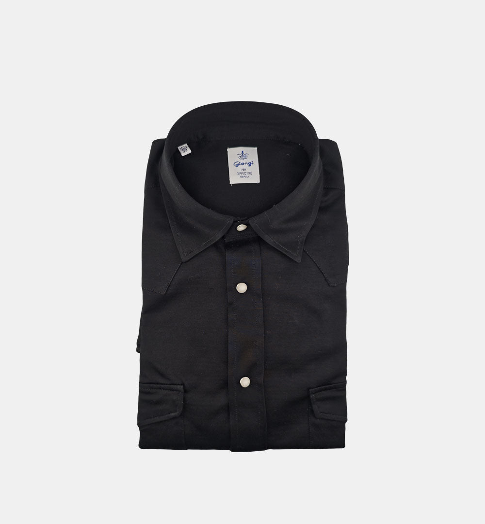 Camicia Giangi uomo Wester nera WESTER NERO GIANGI 