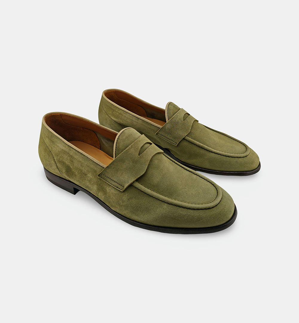 Mocassino GREEN GEORGE uomo 1090 Verde 1090 697 GUINEA SOPFT GREEN GEORGE 