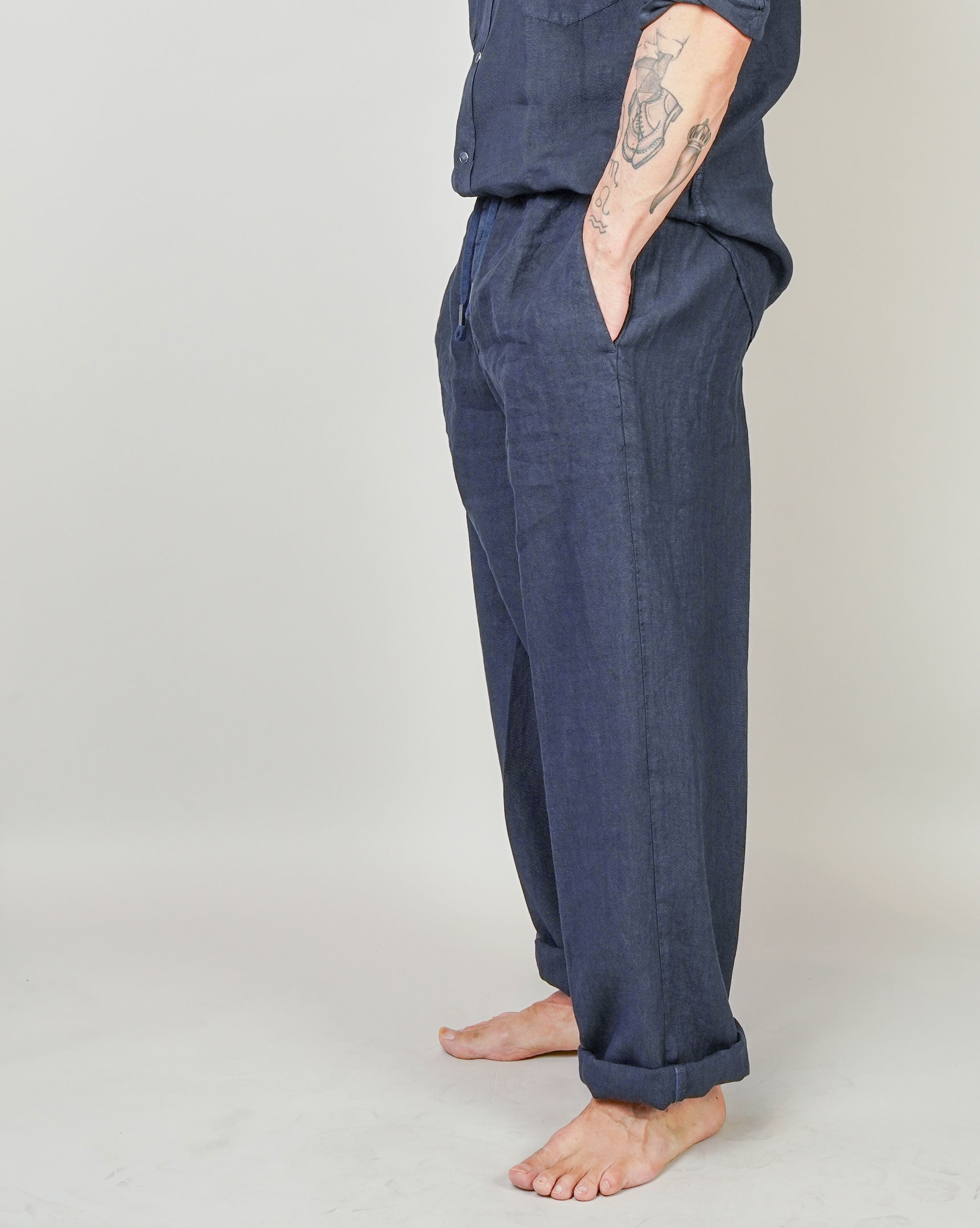 Pantalone Inlinum uomo Pajama blu PAJAMA TROPEA PANTS BLUE INLINUM 