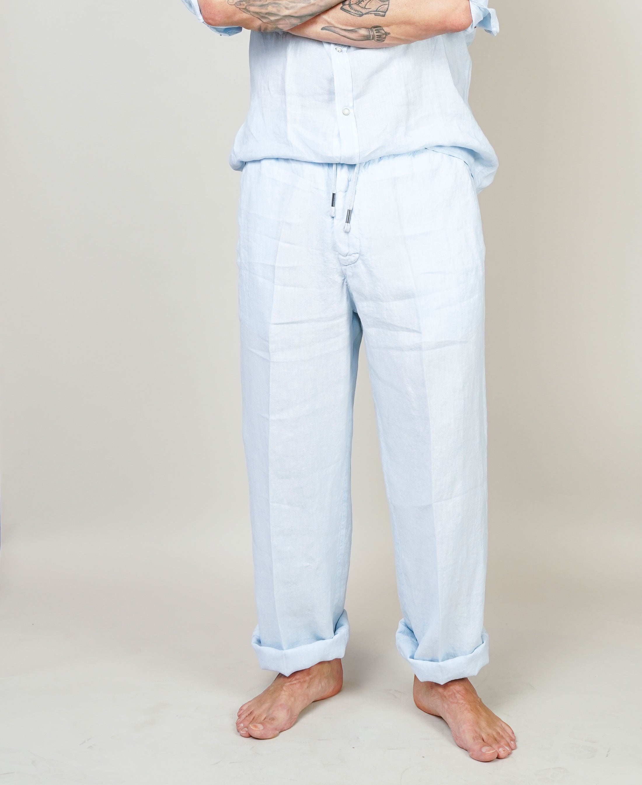 Pantalone Inlinum uomo Pajama celeste PAJAMA TROPEA PANTS CELESTE INLINUM 