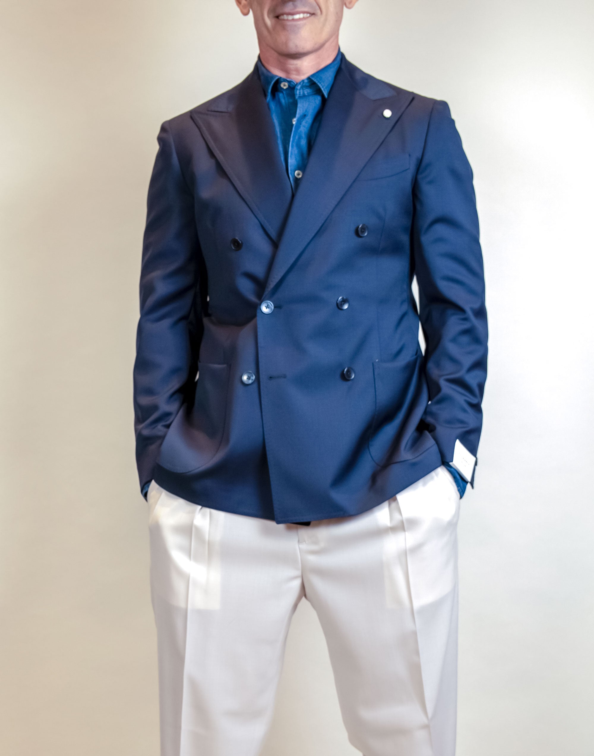 Giacca LUIGI BIANCHI MANTOVA uomo GIACCA 2617 64168 Blu<BR/> GIACCA 2617 64168 7 LUIGI BIANCHI MANTOVA 