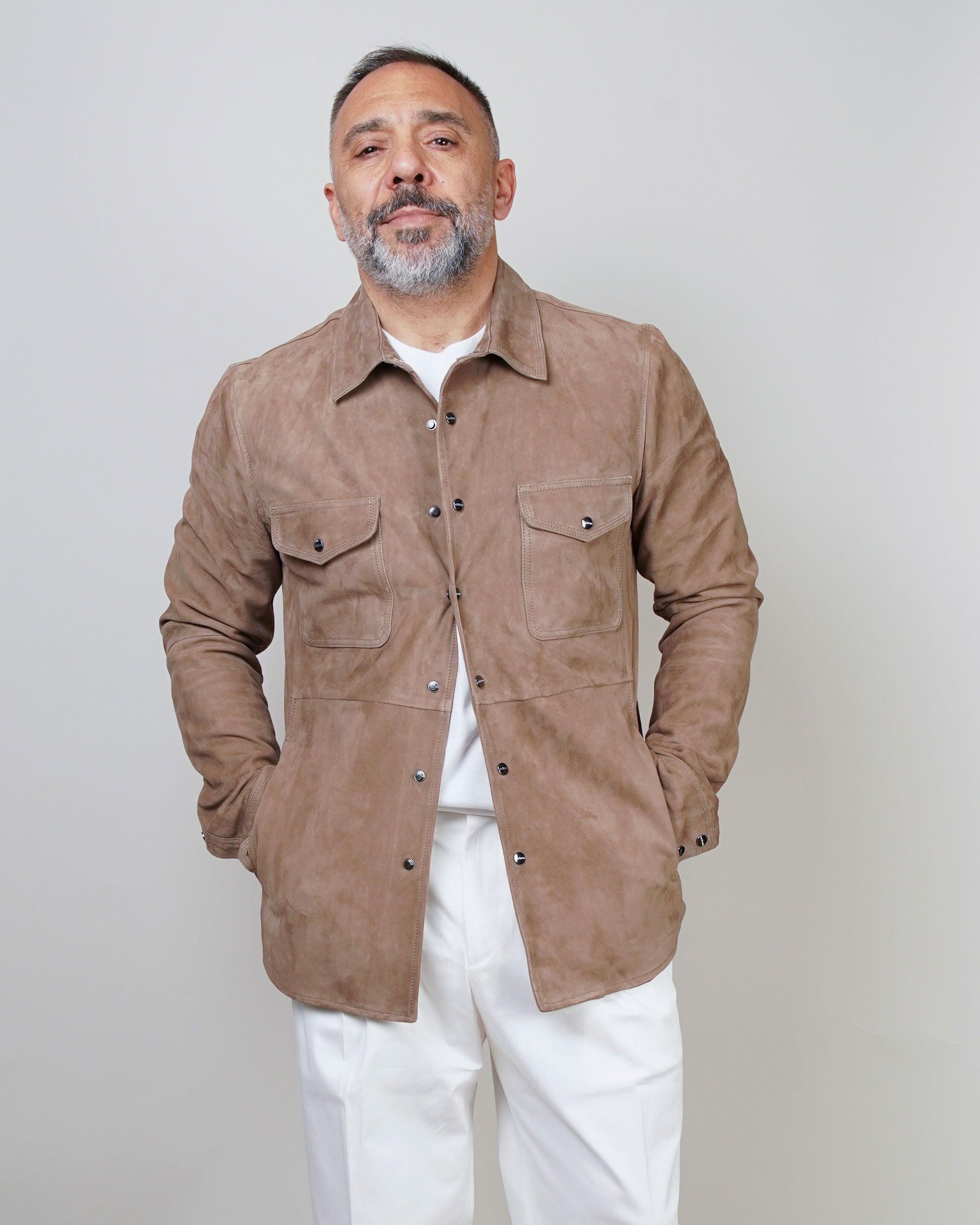 Overshirt Mabrum uomo Iago tortora CAMICIA IAGO S 937624 026 MABRUM 