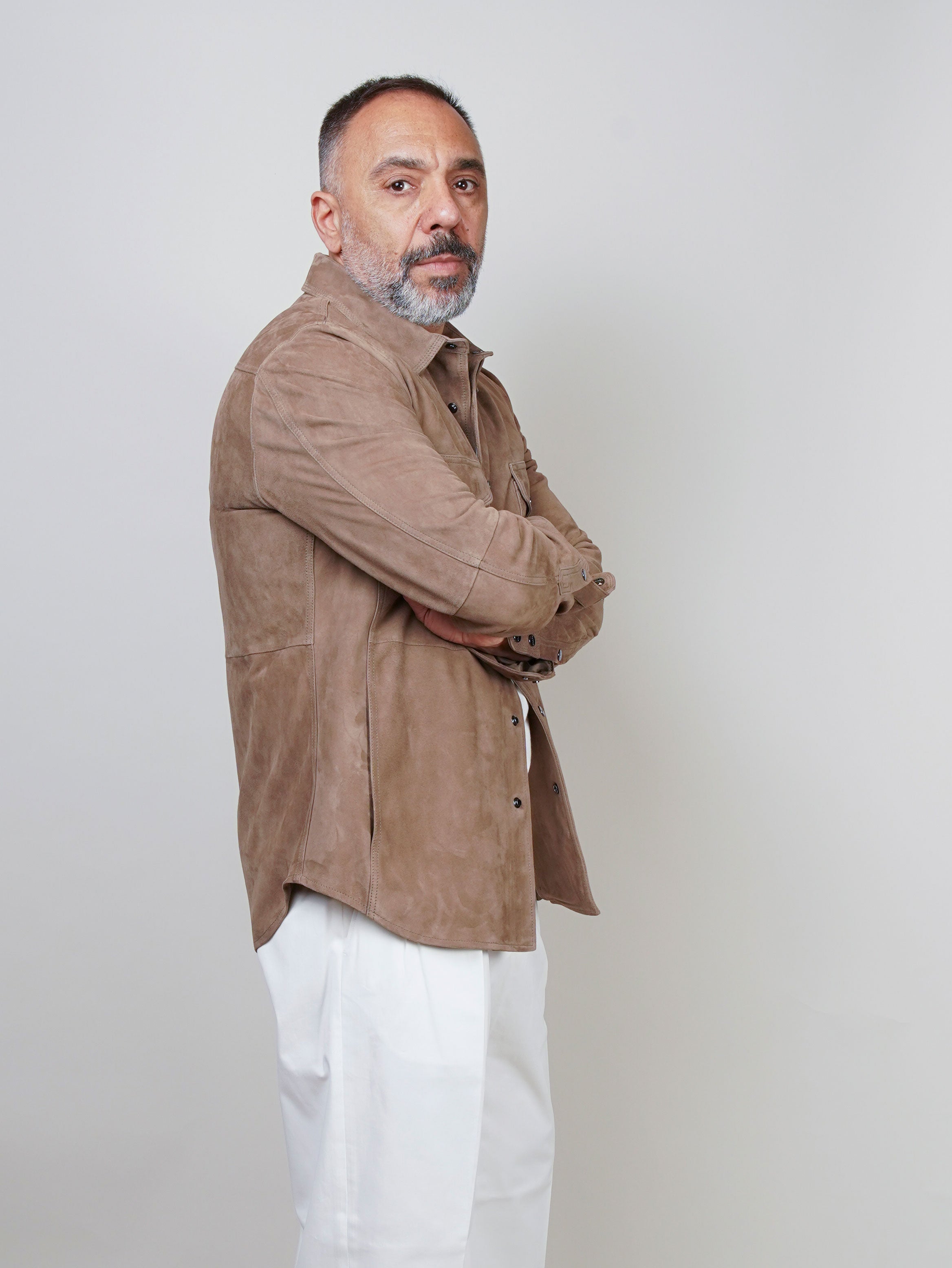 Overshirt Mabrum uomo Iago tortora CAMICIA IAGO S 937624 026 MABRUM 
