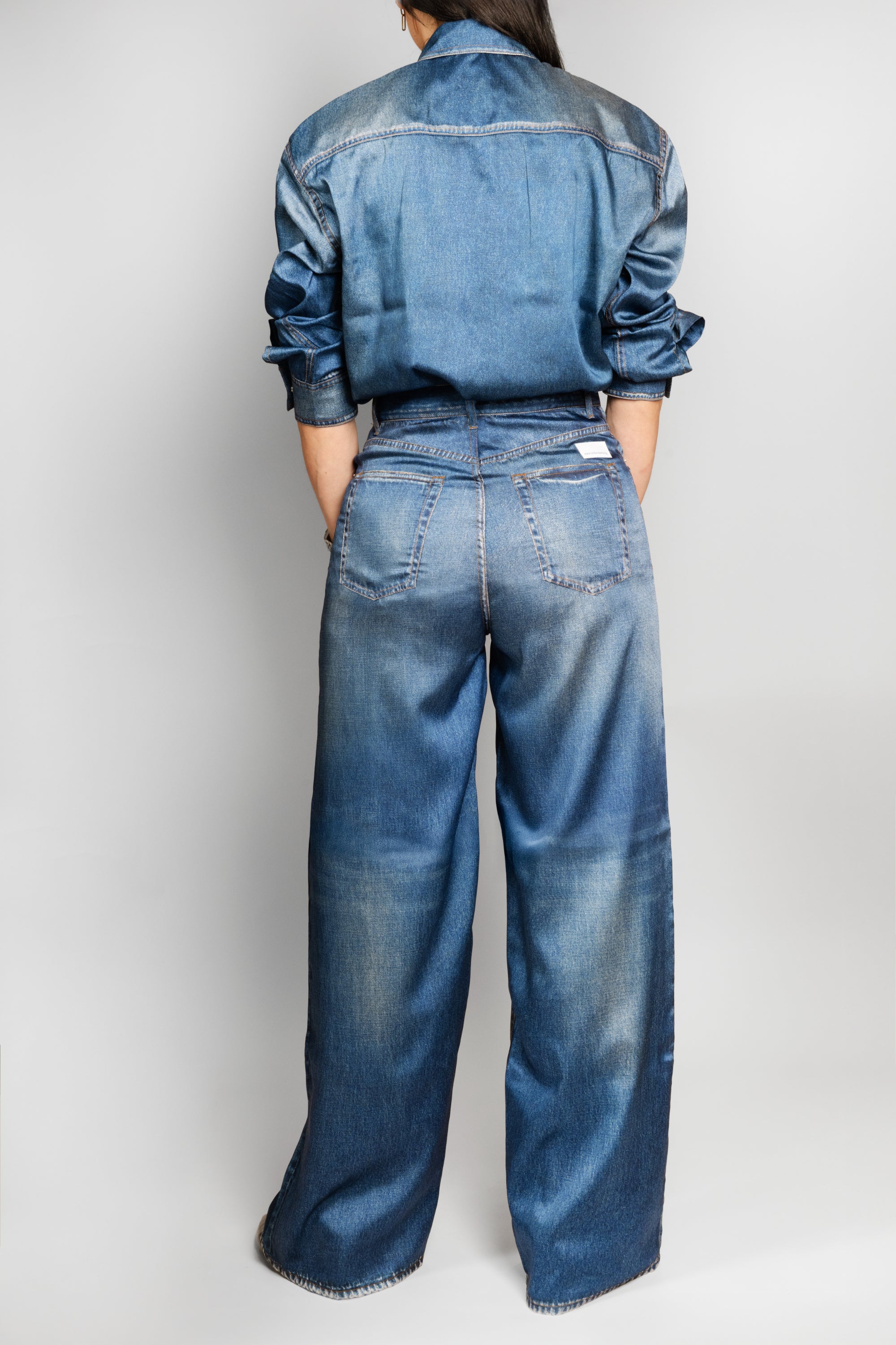 Pantalone Nine in the Morning donna Edda blu EDDA STAMPA JEANS NINE INTHE MORNING 