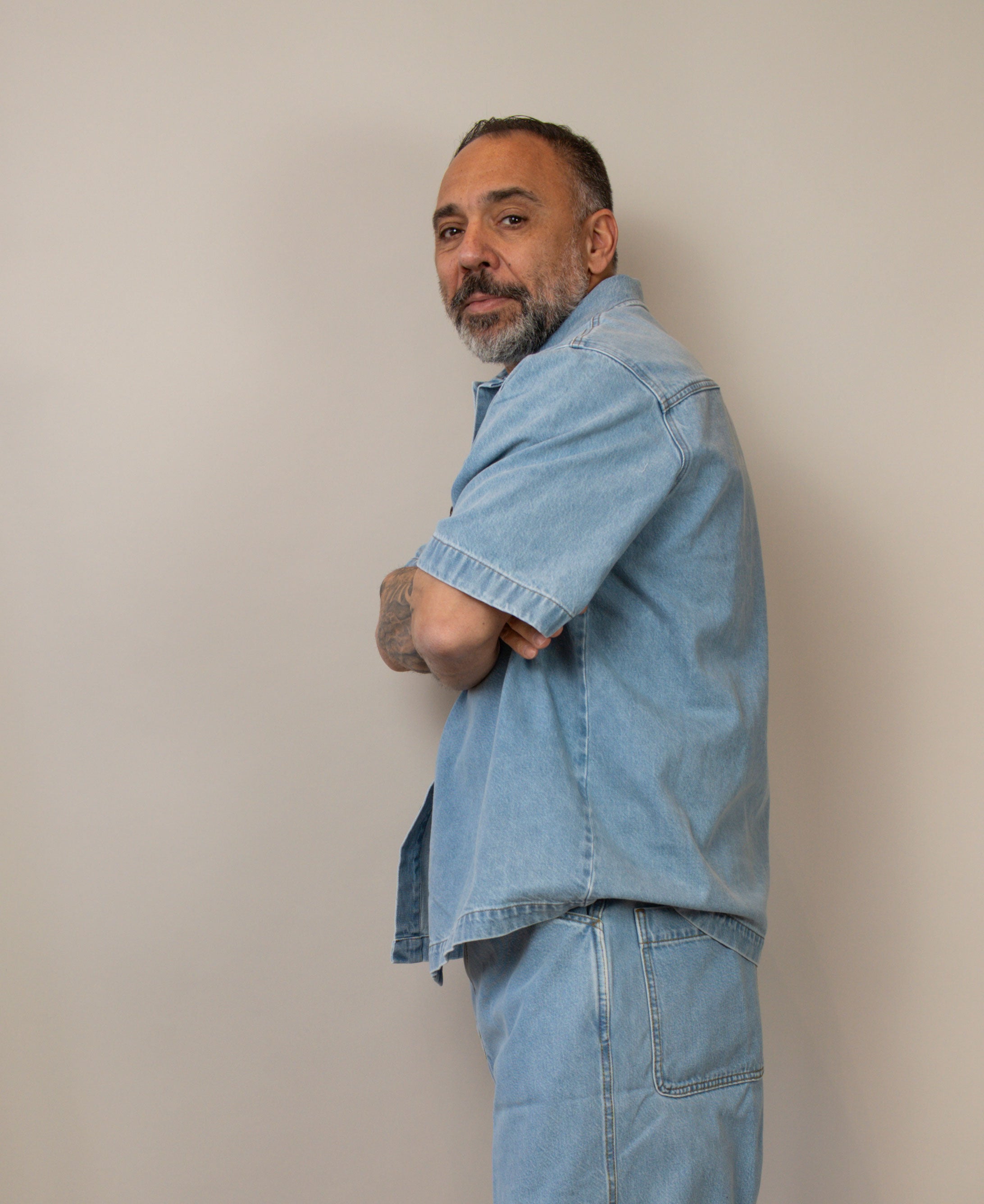 Camicia Nine in the morning uomo Max blu denim MAX 33 AL01 NINE INTHE MORNING 