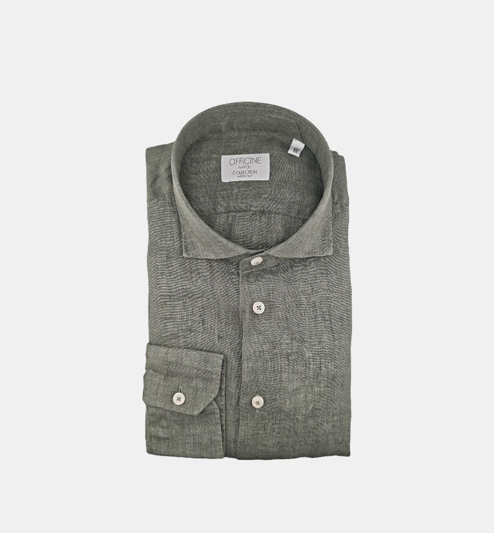 Camicia Officine uomo  B47189 verde CAMICIA B4718 9 OFFICINE 