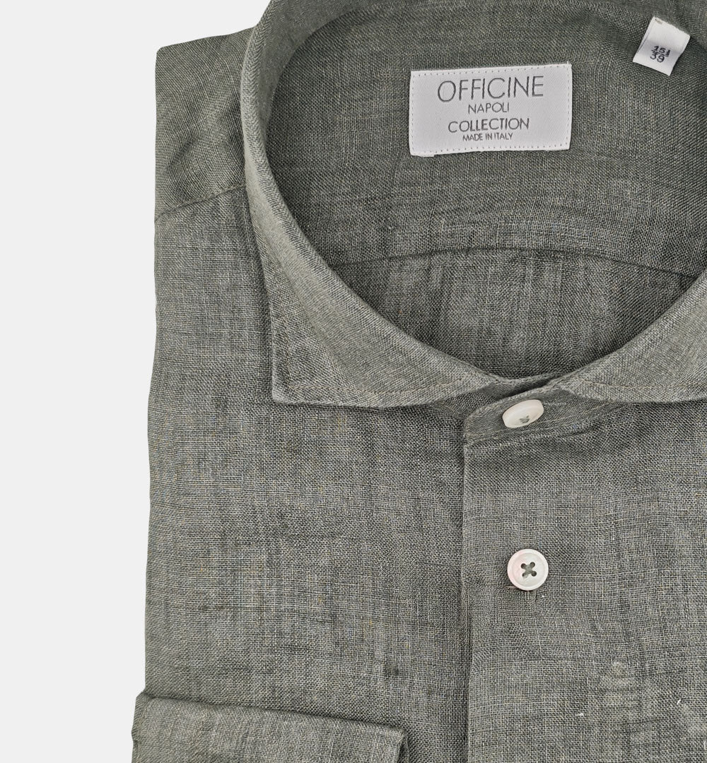Camicia Officine uomo  B47189 verde CAMICIA B4718 9 OFFICINE 