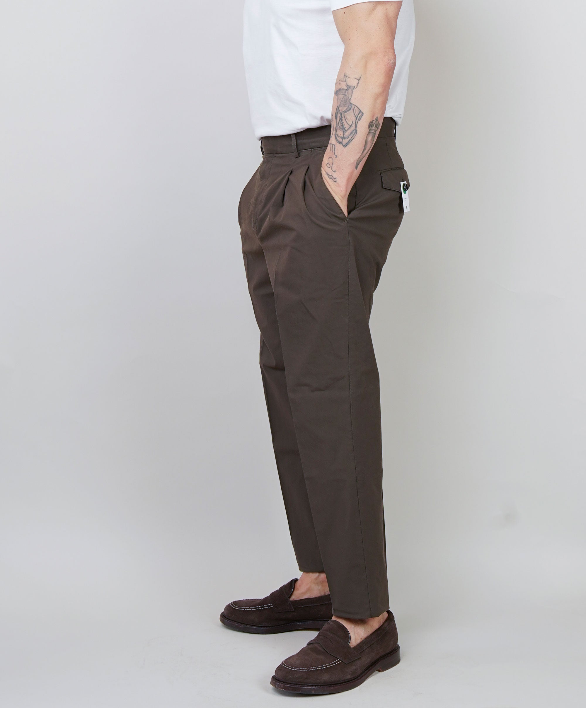 Pantalone PT Torino uomo Carrot testa di moro CARROT FIT NK30 Y177 PT TORINO 