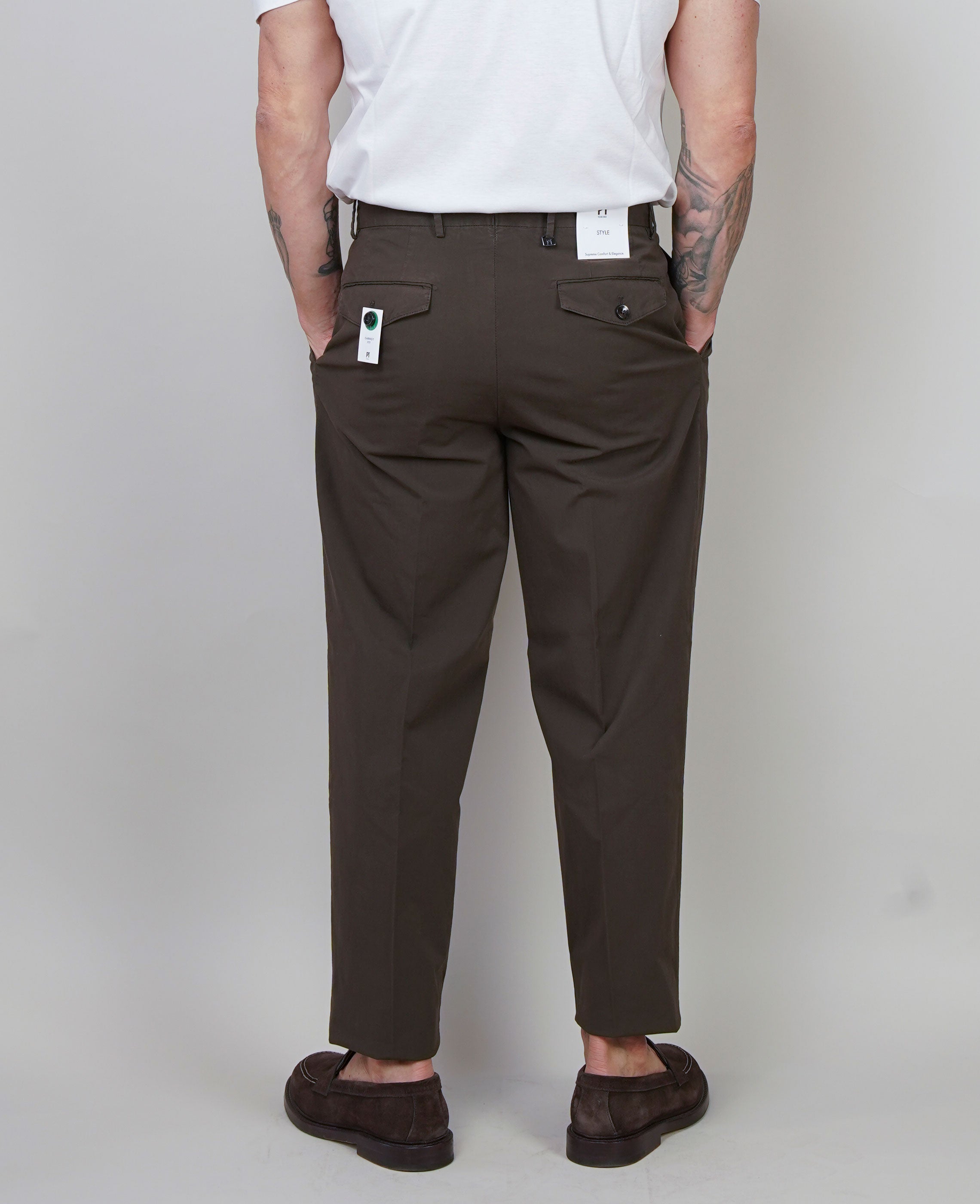 Pantalone PT Torino uomo Carrot testa di moro CARROT FIT NK30 Y177 PT TORINO 