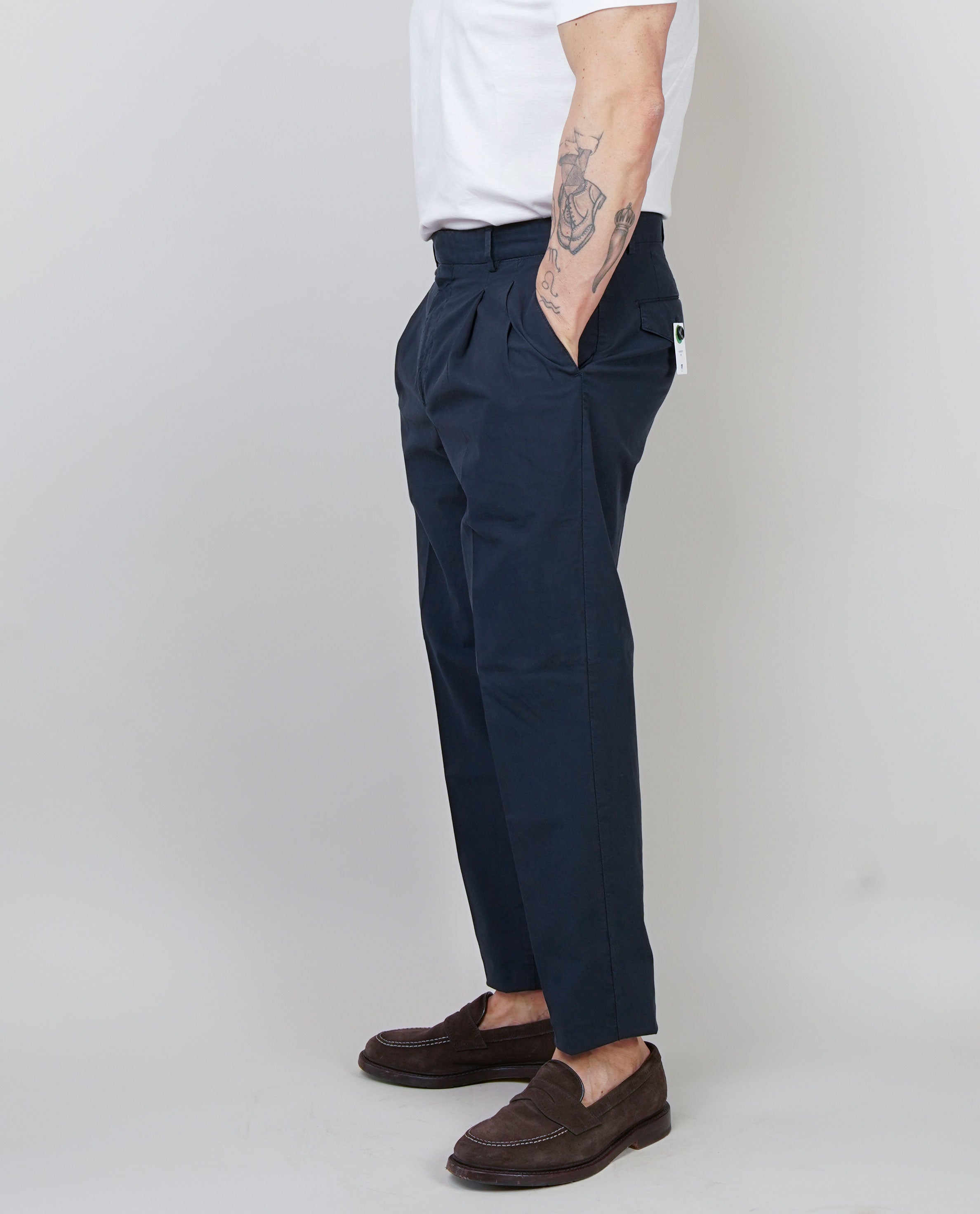 Pantalone PT Torino uomo Carrot blu CARROT FIT NK30 Y372 PT TORINO 