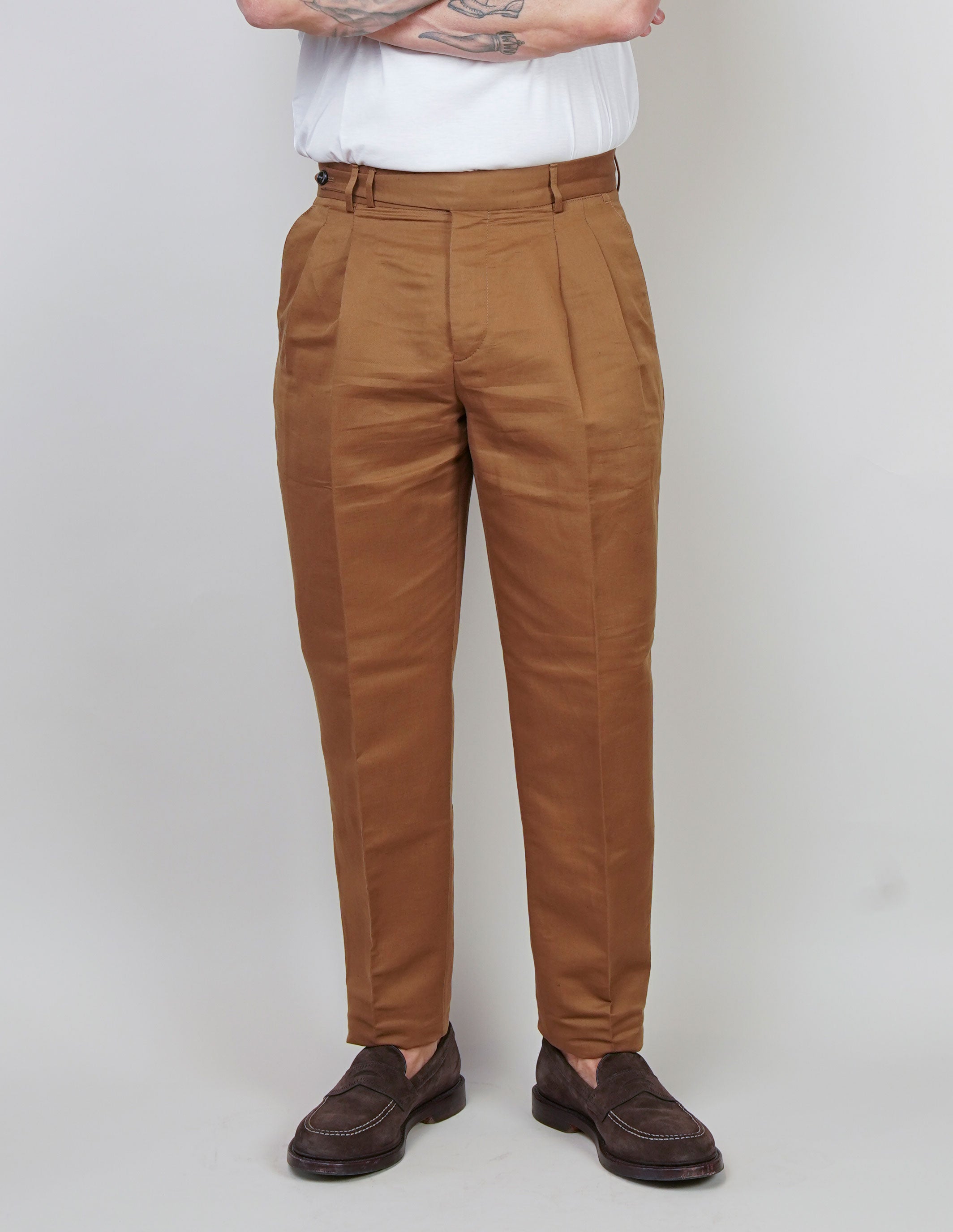 Pantalone PT Torino uomo Carrot tabacco CARROT FIT PU38 0165 PT TORINO 