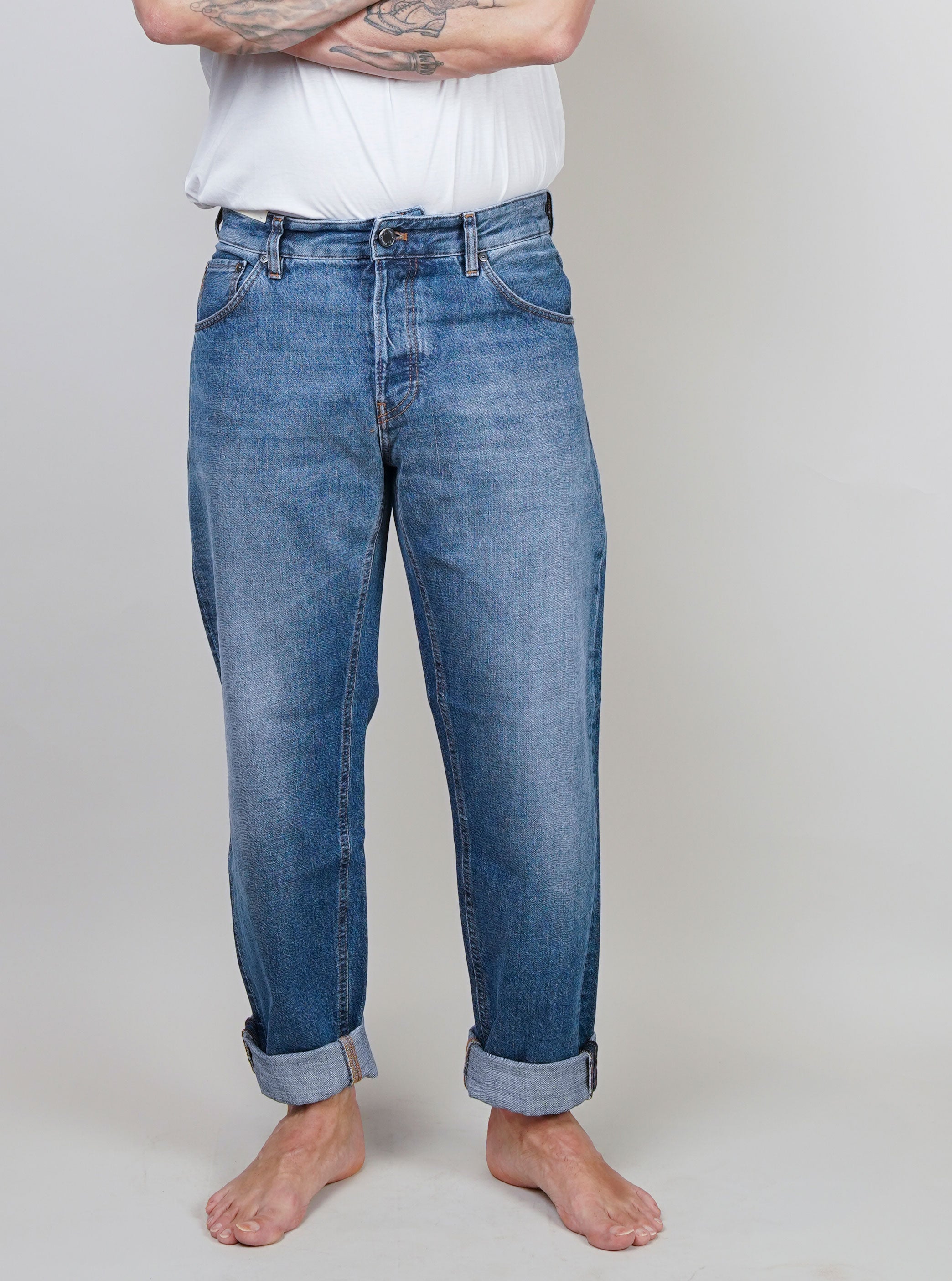 Jeans PT Torino uomo Rebel blu medio REBEL RP05B0 OA5110 MI31 PT TORINO 