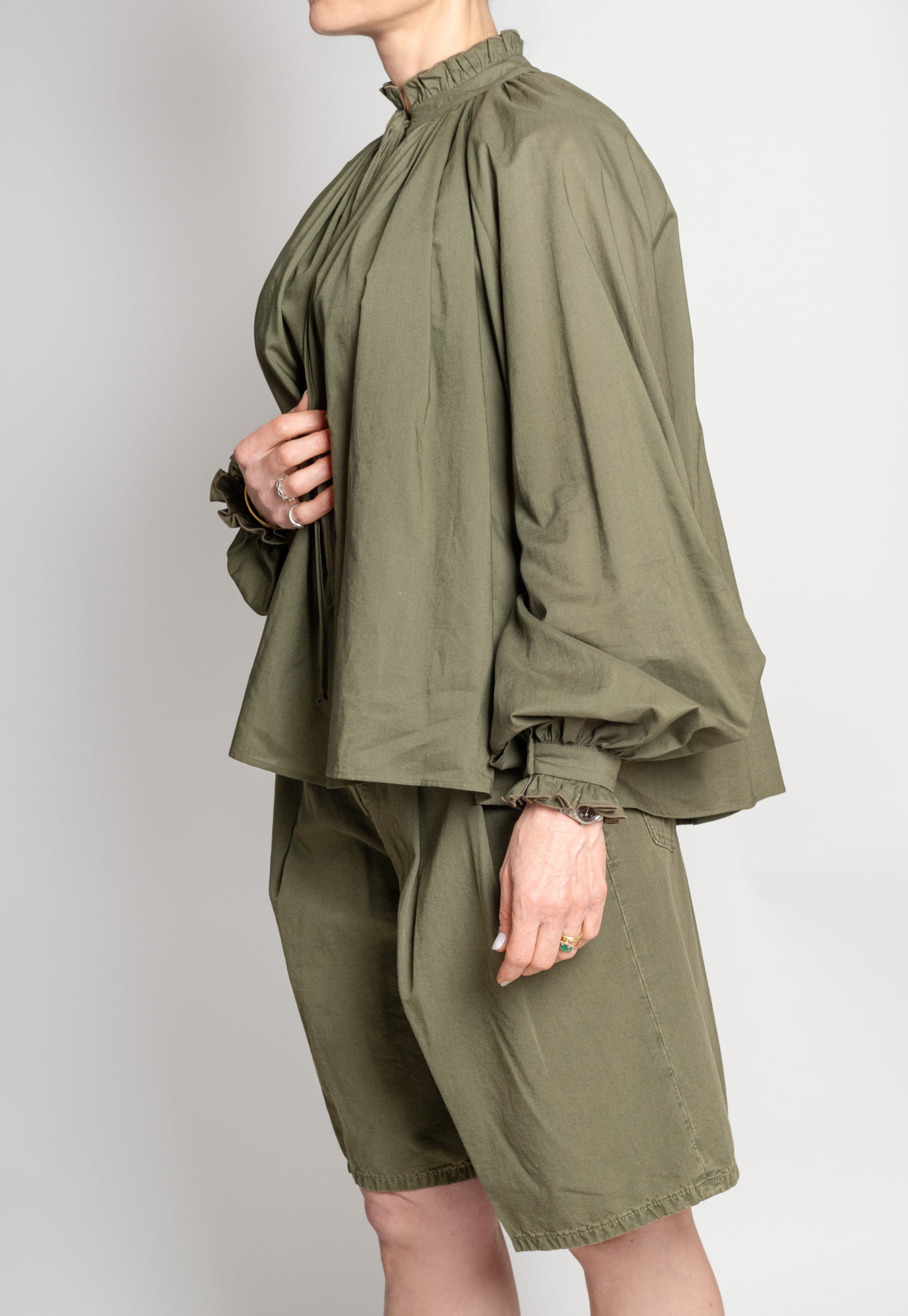 Camicia Pt Torino donna Claudia verde oliva<BR/> CLAUDIA 02DX 0445 PT TORINO 