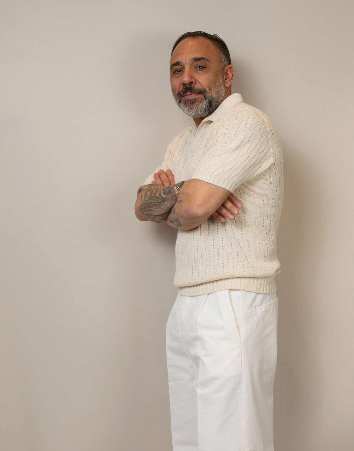 Polo Scaglione uomo Open 101 latte POLO OPEN 011 101 SCAGLIONE 
