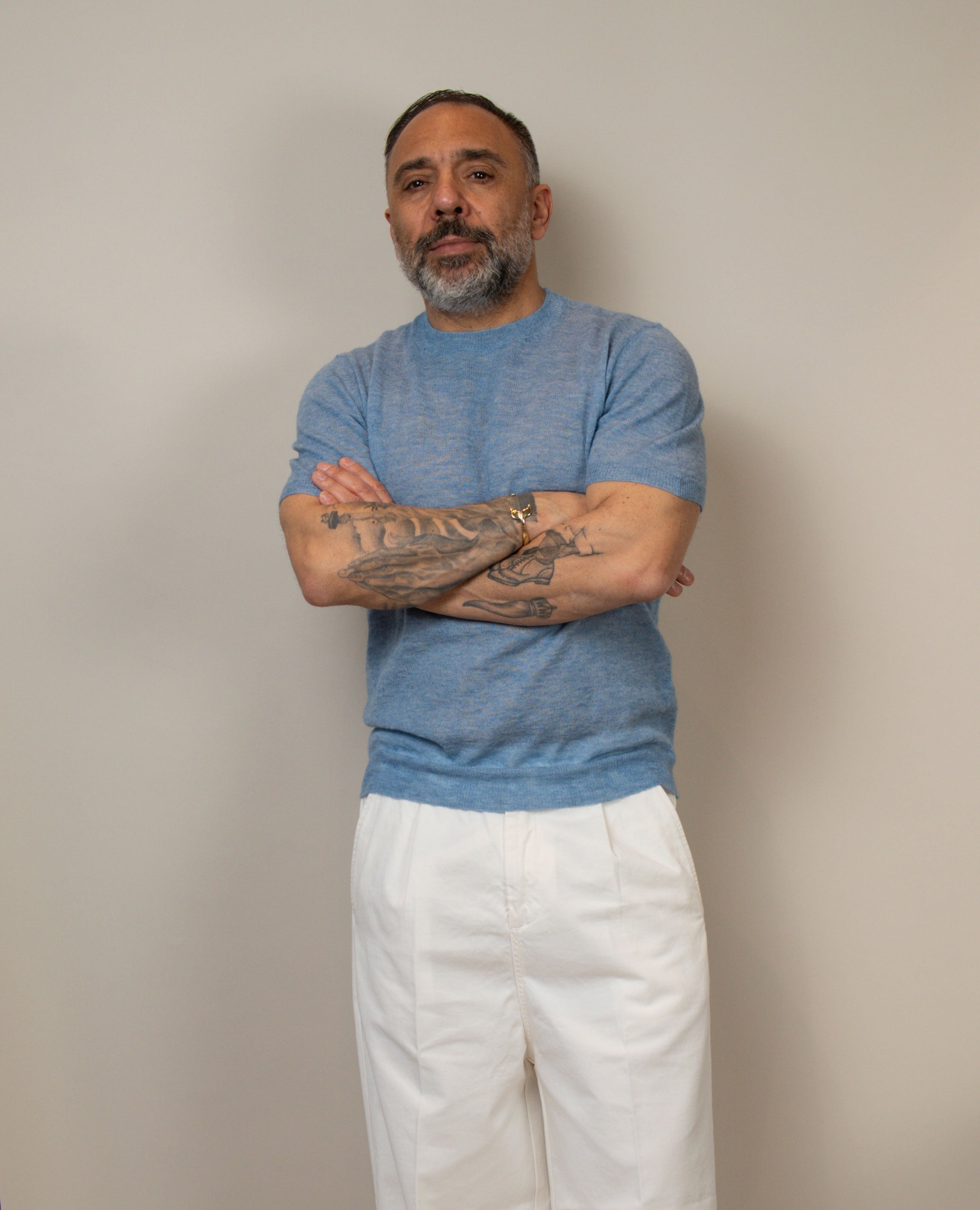 T-shirt Scaglione uomo 071 cielo celeste T-SHIRT 071 503 SCAGLIONE 