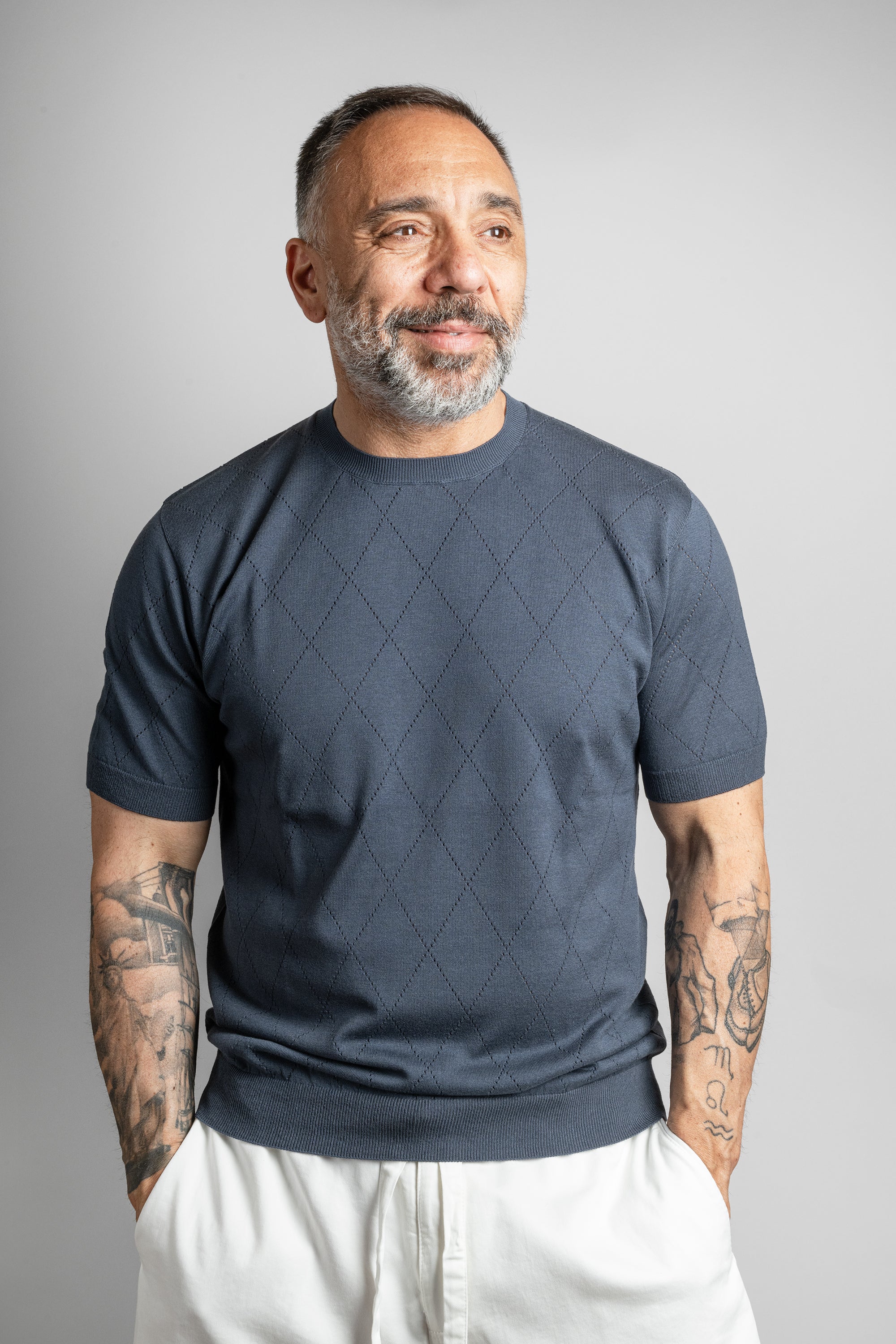 T-shirt SCAGLIONE uomo T-SHIRT 136 Blu T-SHIRT 136 401 SCAGLIONE 