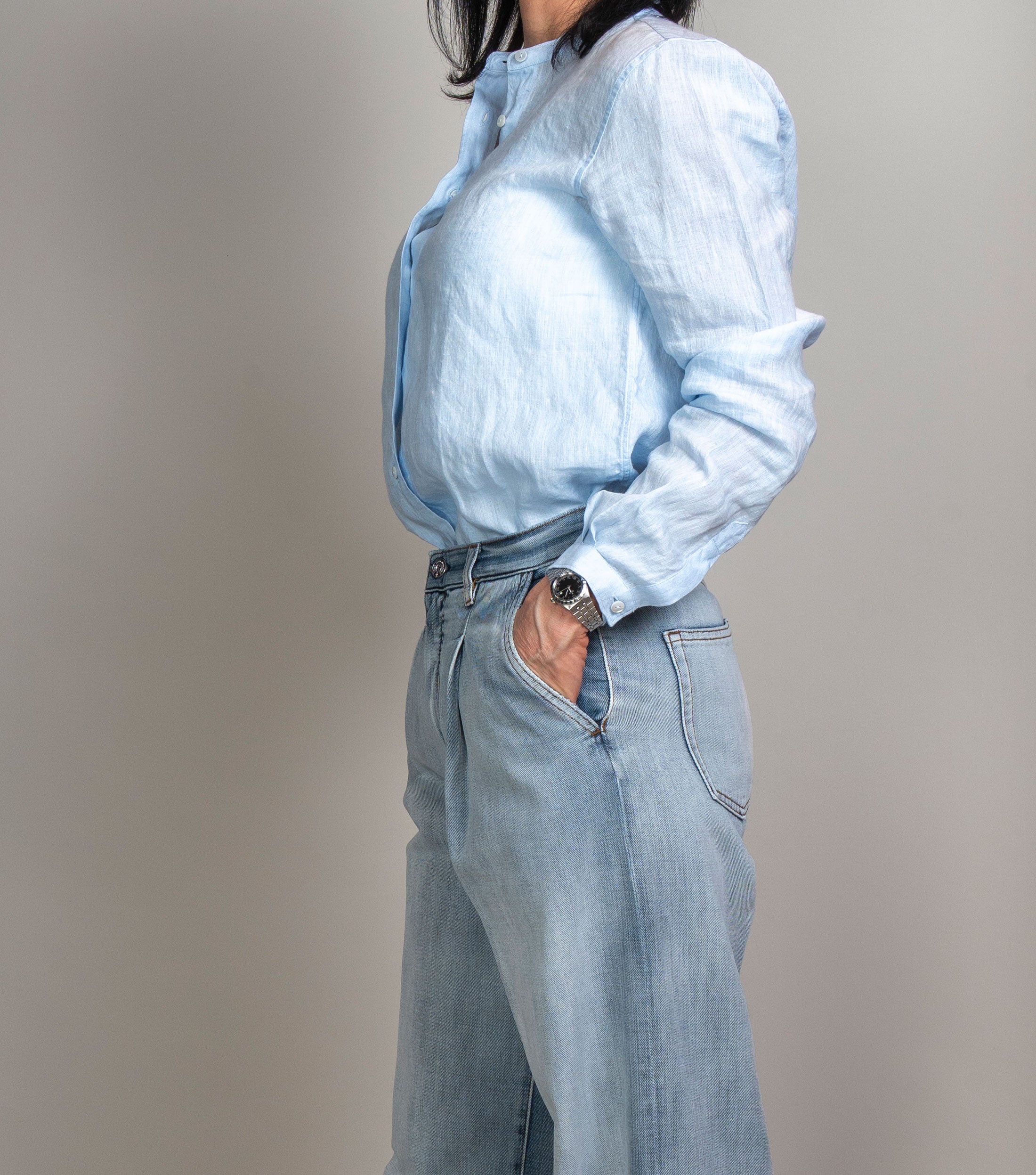 Camicia Xacus donna Marvi azzurra MARVI 770 XACUS 