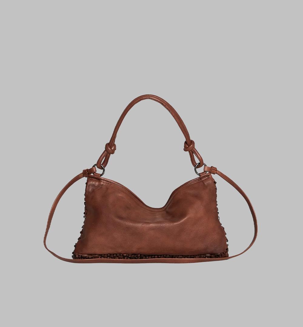 Borsa Riccio Reptile's house donna H818N4018 Terra<BR/> H818N4018 RICCIO TERRA REPTILE'S HOUSE 
