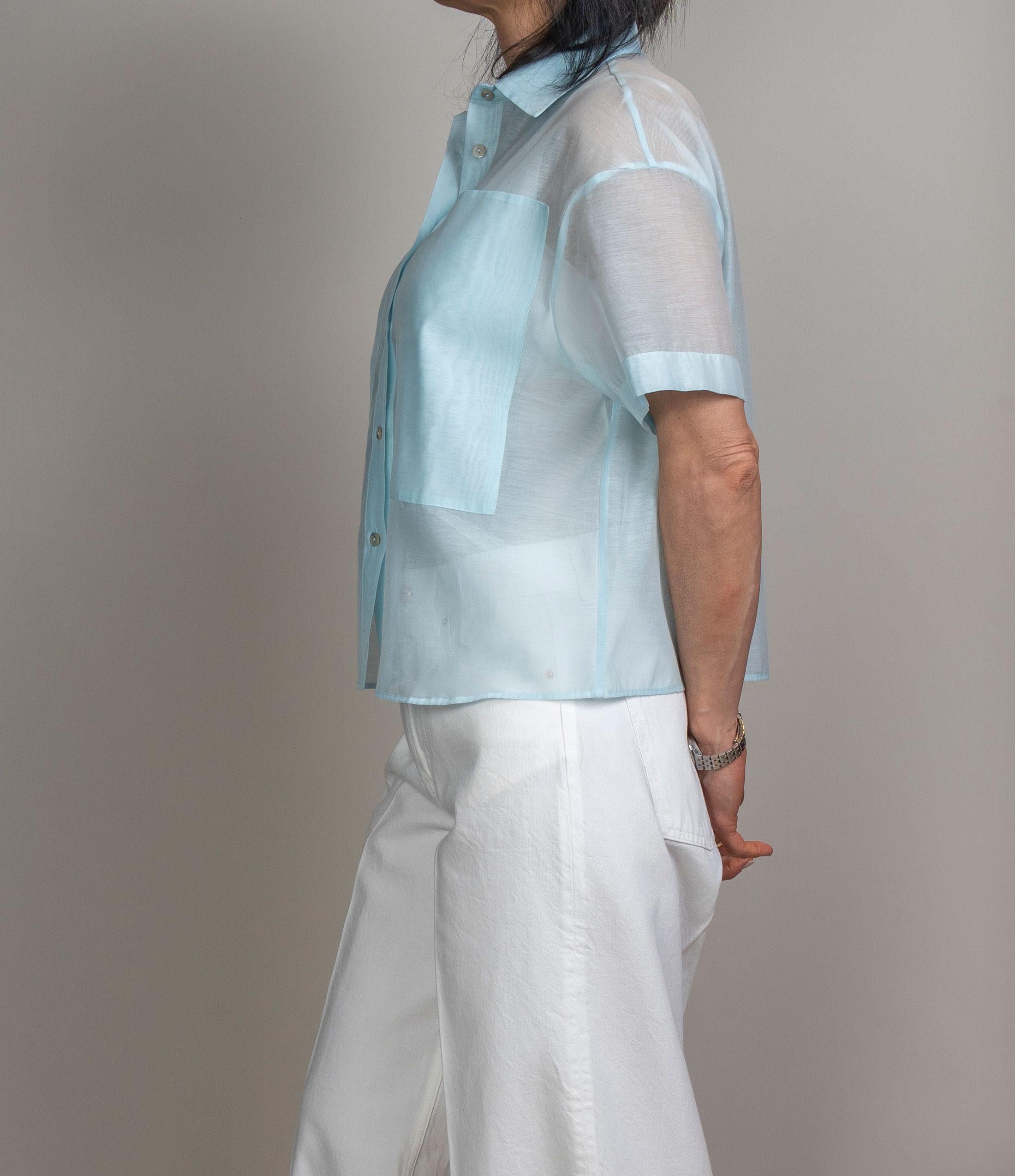 Camicia Barba donna 55005 celeste 55005 002 BARBA 