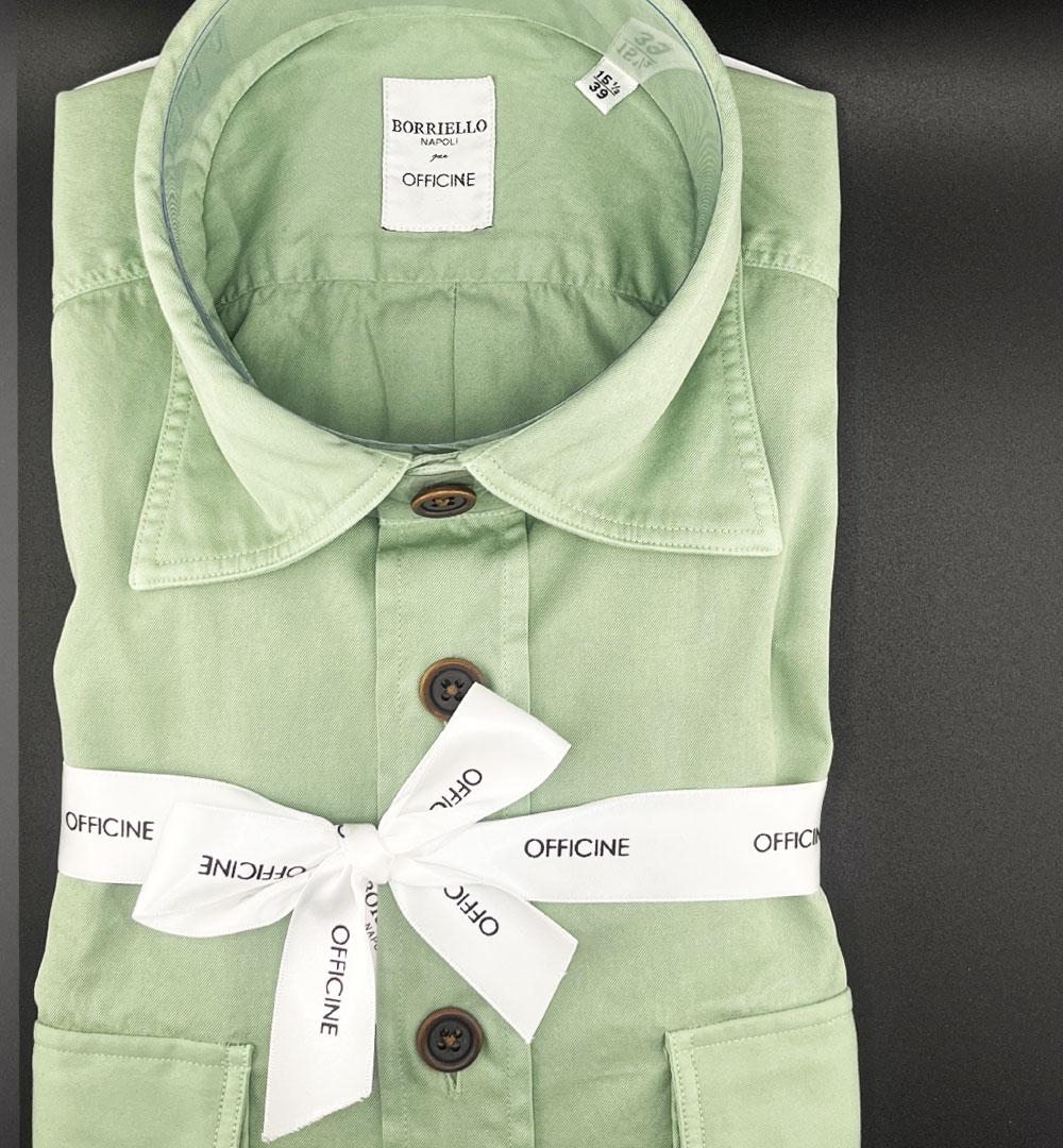Camicia Borriello x Officine uomo 020028 mela 020028 17 MELA BORRIELLO 