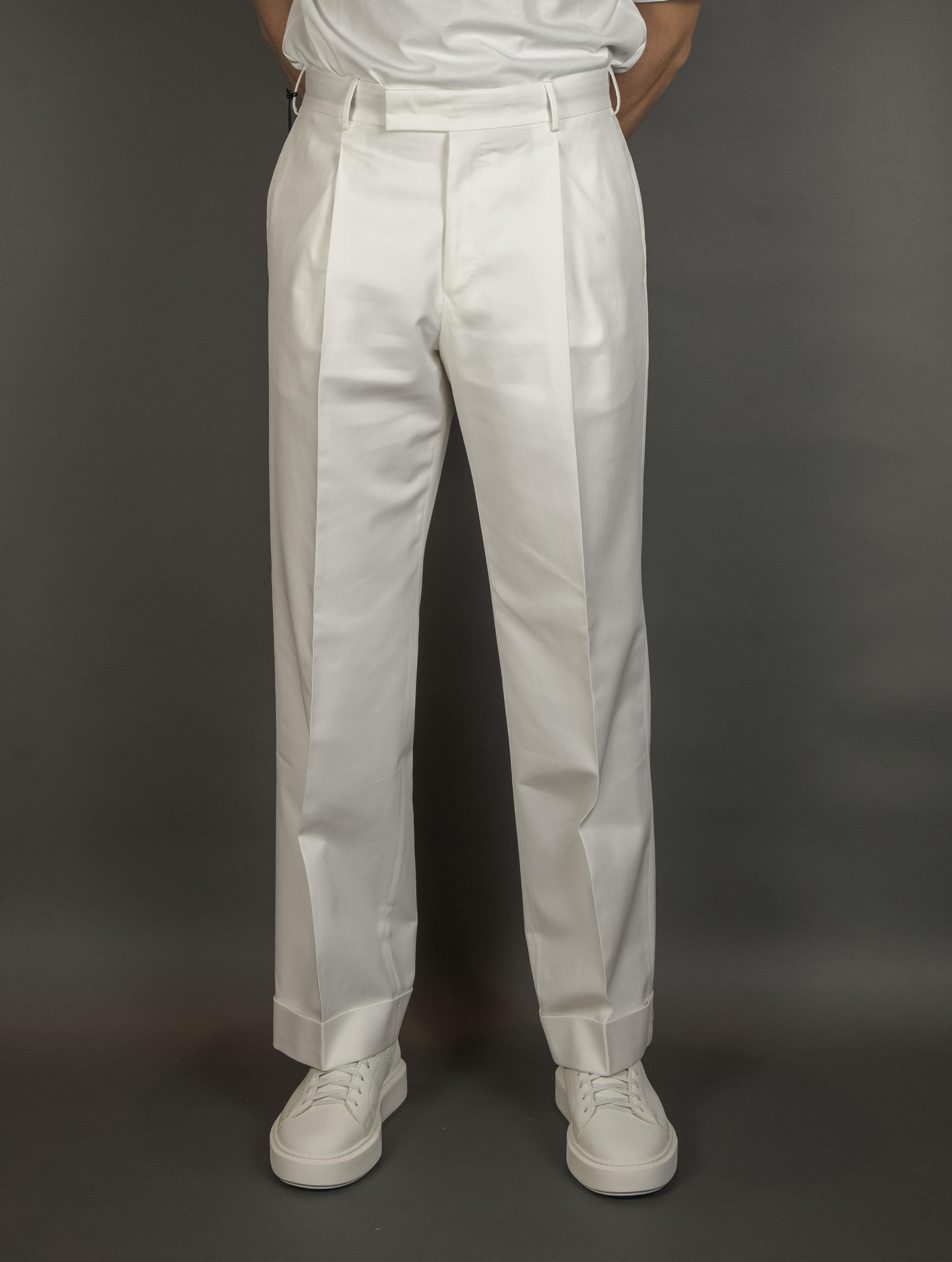 Pantalone PT Torino uomo ASX5ZA0FWD bianco ASX5ZA0FWD BP75 010 BIANCO PT TORINO 