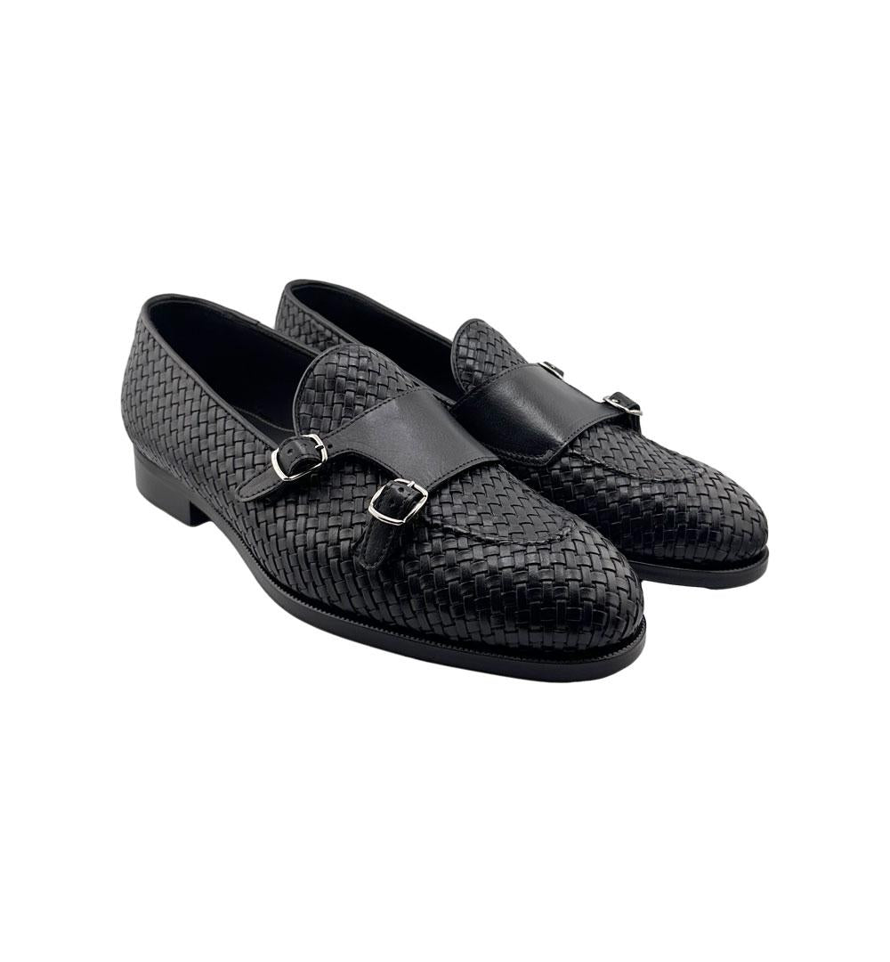 Doppia fibbia Crisci uomo 3406 Intreccio neri 3406 INTRECCIO FWDINFR CRISCI 