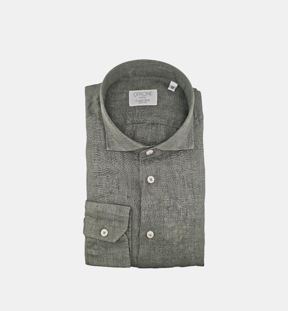 Camicia Officine uomo  B47189 verde CAMICIA B4718 9 OFFICINE 