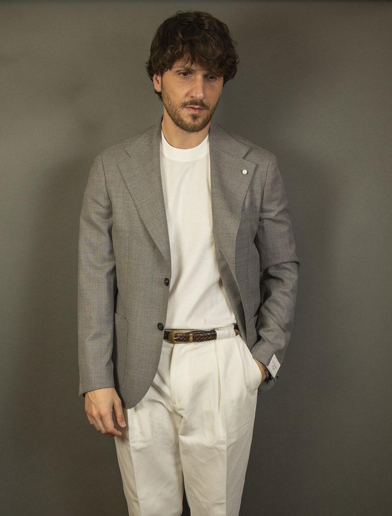 monoGiacca Luigi Bianchi uomo 2689 grigia<BR/> 2689 52107 1 GRIGIO LUIGI BIANCHI MANTOVA 