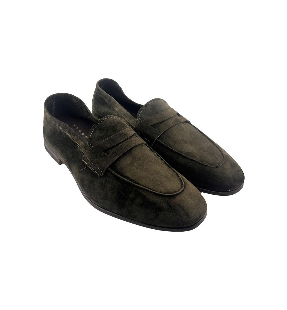 Mocassini Henderson uomo 75417 verde foresta<BR/> 75417.S.1 LIGHT.P.Q HENDERSON 