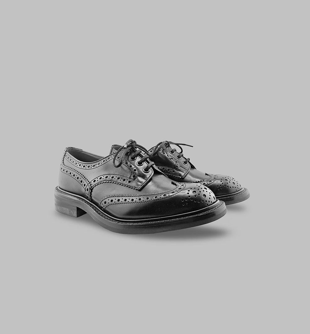 Derby TRICKER'S uomo 5633 331 BURTON Nero 5633/331 BURTON CODA BLACK CALF TRICKER'S 
