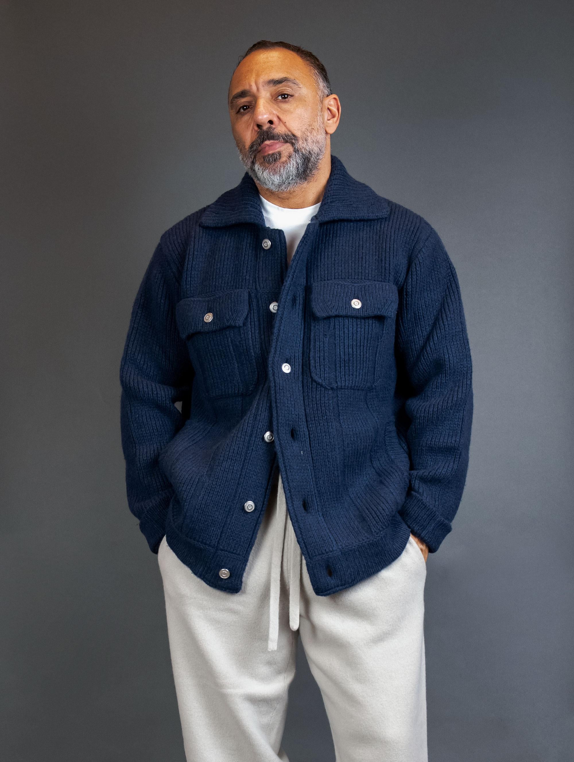 Giubbino ROBERTO COLLINA uomo 47005 Blu 47005 4710 ROBERTO COLLINA 