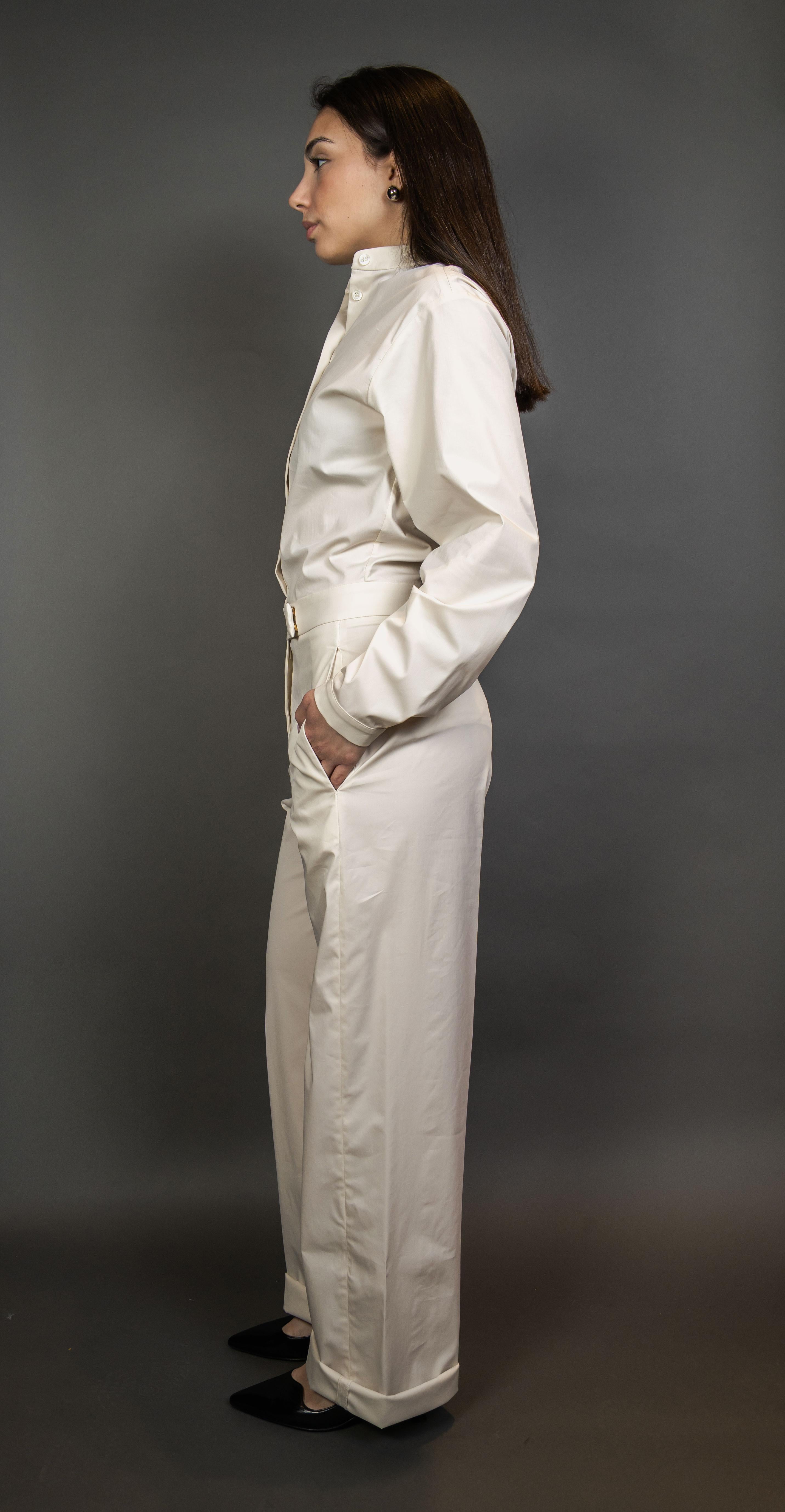 Tuta PT Torino donna 7SGS020STD panna<BR/> 7SGS020STD VD05 0010 PANNA PT TORINO 