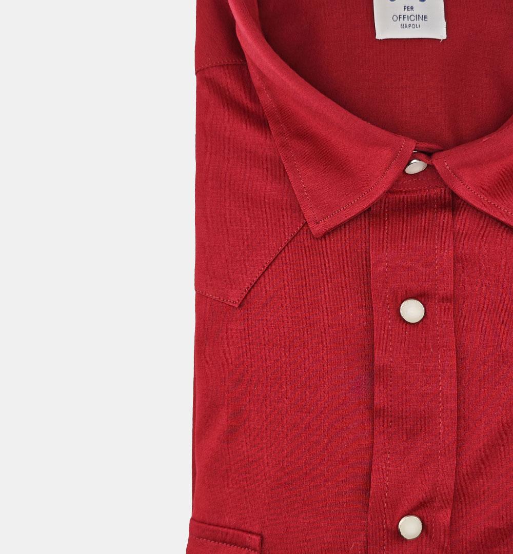 Camicia Giangi uomo Wester rossa WESTER 24795S GIANGI 