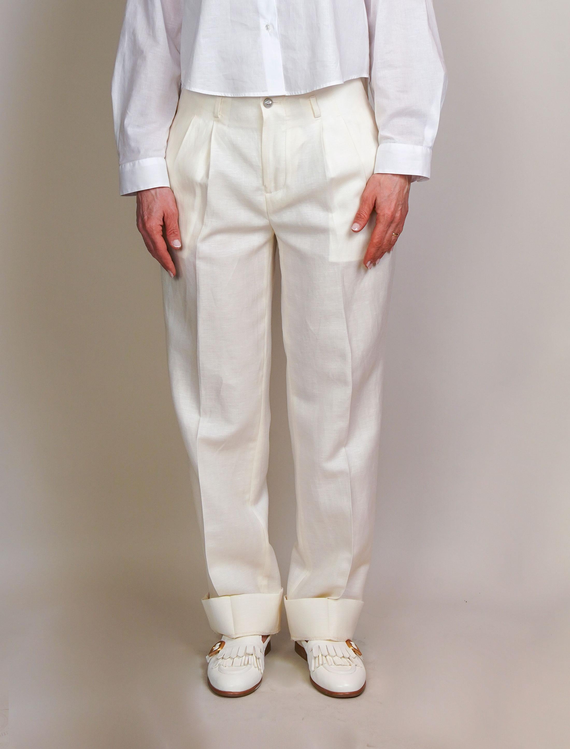 Pantalone Briglia donna Villenueve latte VILLENEUVE 0120 BRIGLIA 