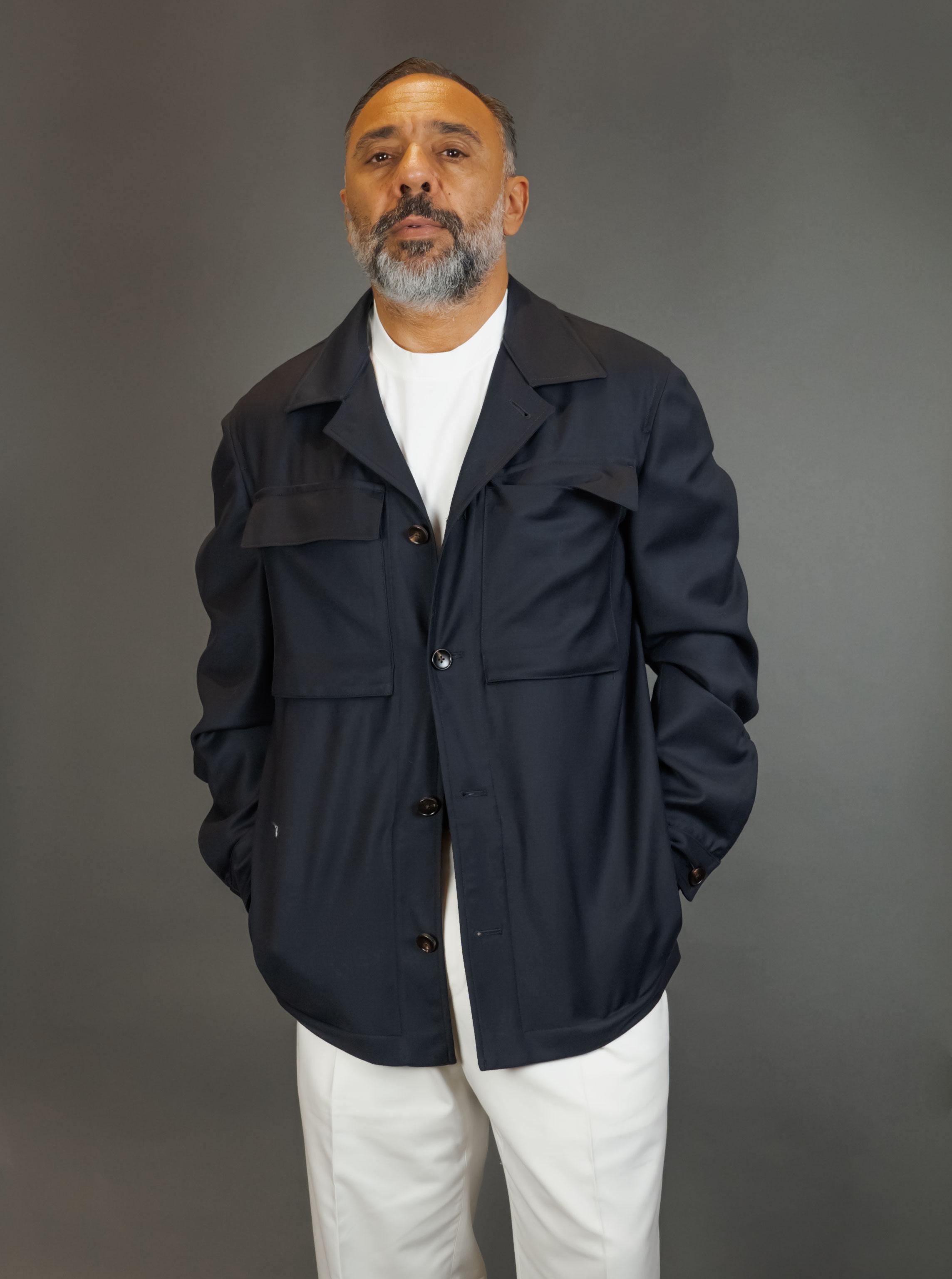 Overshirt LUIGI BIANCHI MANTOVA uomo 2576 Blu 2576 54515 6 BLU LUIGI BIANCHI MANTOVA 
