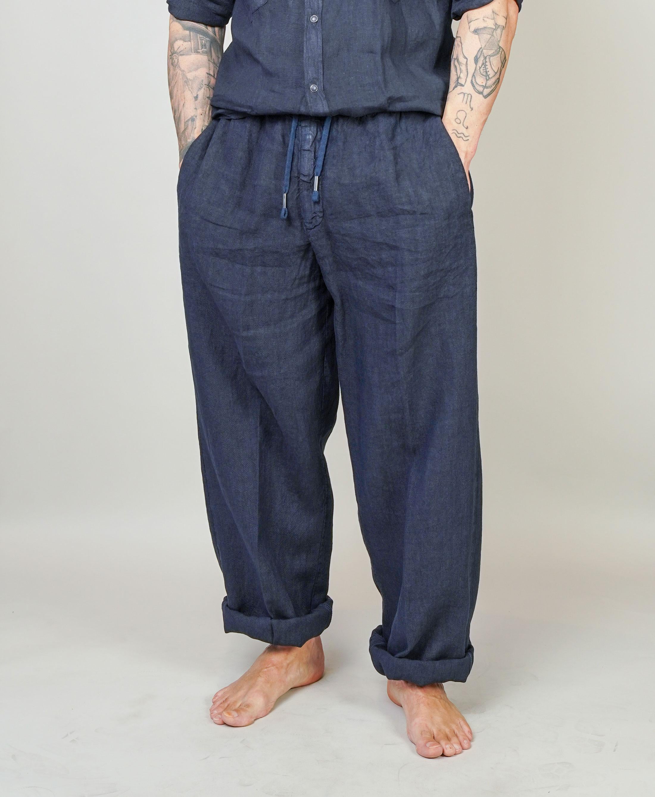 Pantalone Inlinum uomo Pajama blu PAJAMA TROPEA PANTS BLUE INLINUM 