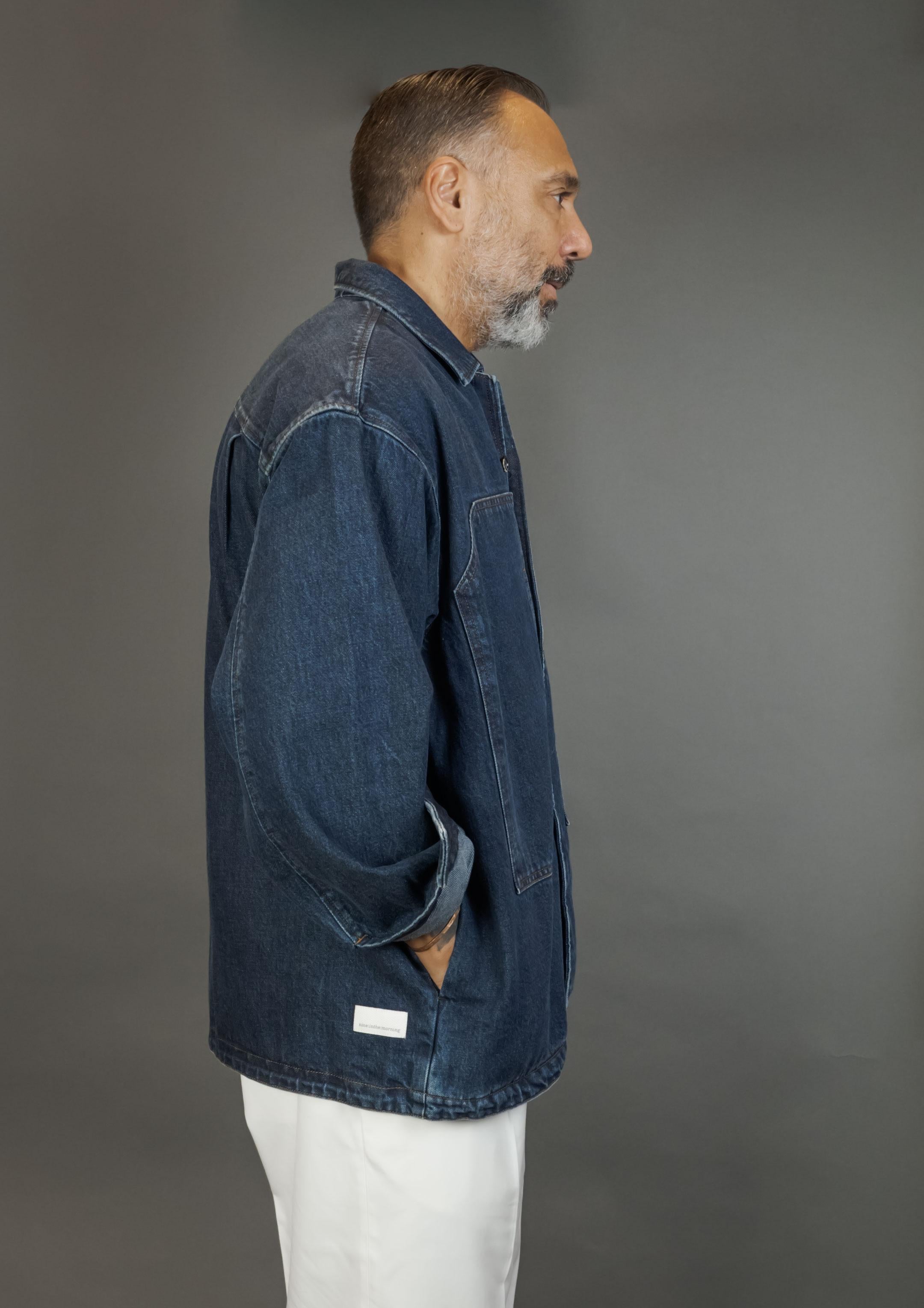 Giacca NINE IN THE MORNING uomo BNT05 BENITO Denim BNT05 BENITO AZ18 DENIM NINE INTHE MORNING 