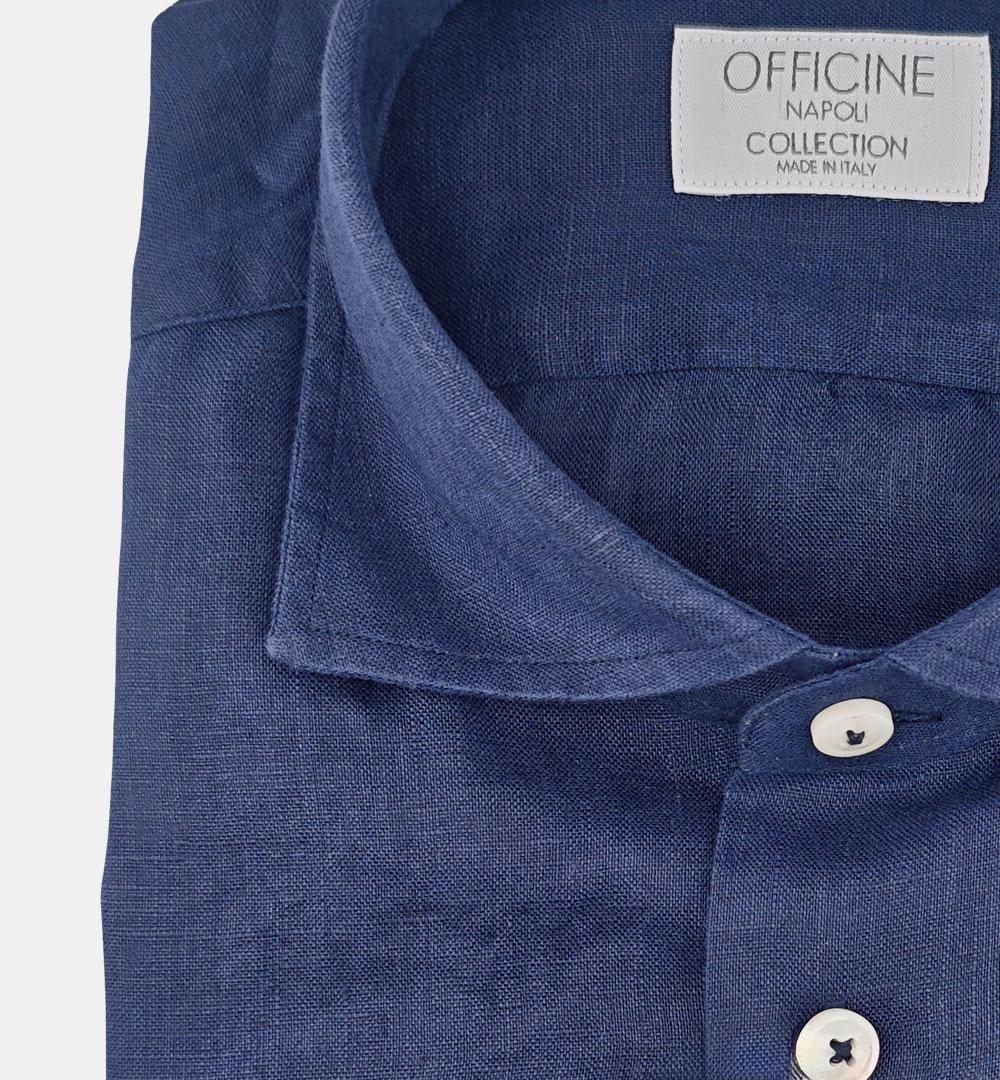 Camicia Officine uomo  B05023 blu CAMICIA B050 23 OFFICINE 