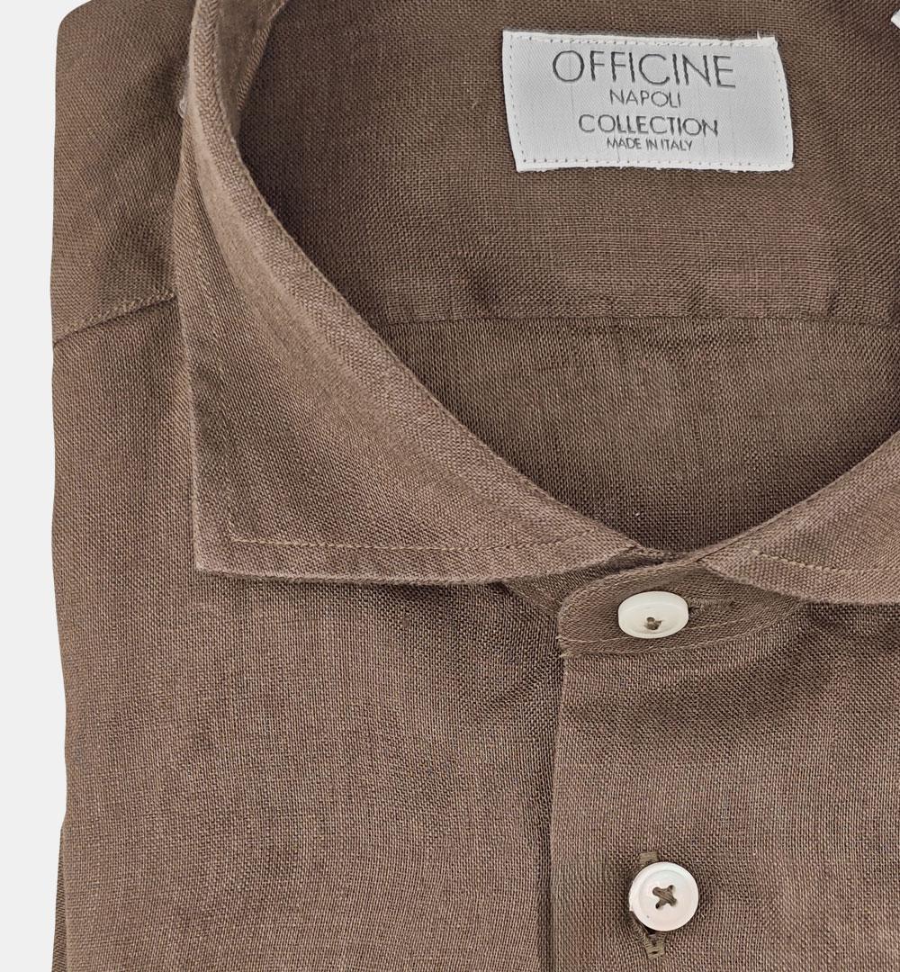 Camicia Officine uomo B0509 marrone CAMICIA B050 9 OFFICINE 