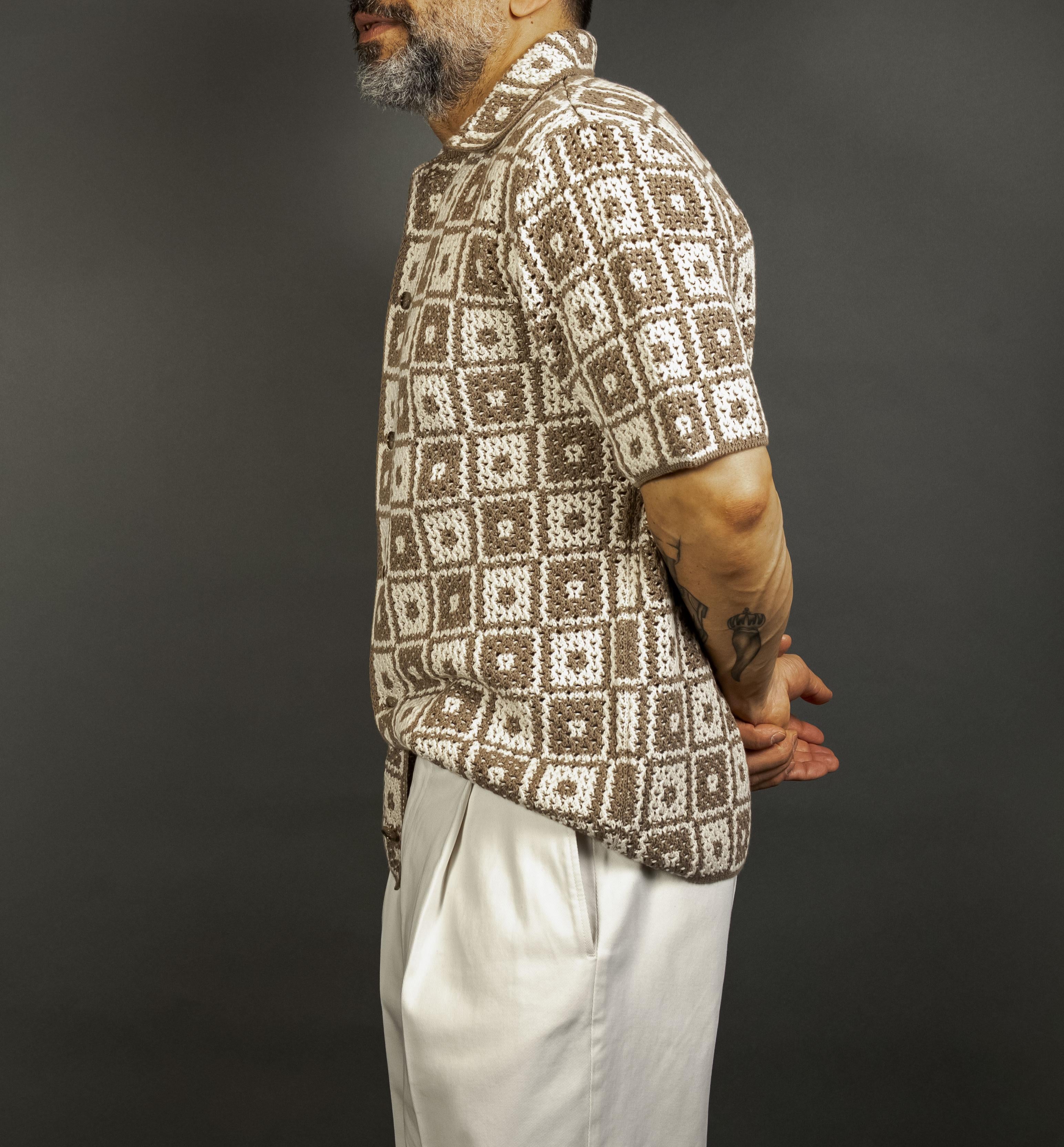 Camicia Altea uomo 1114 tortora 1114 33 TORTORA ALTEA 