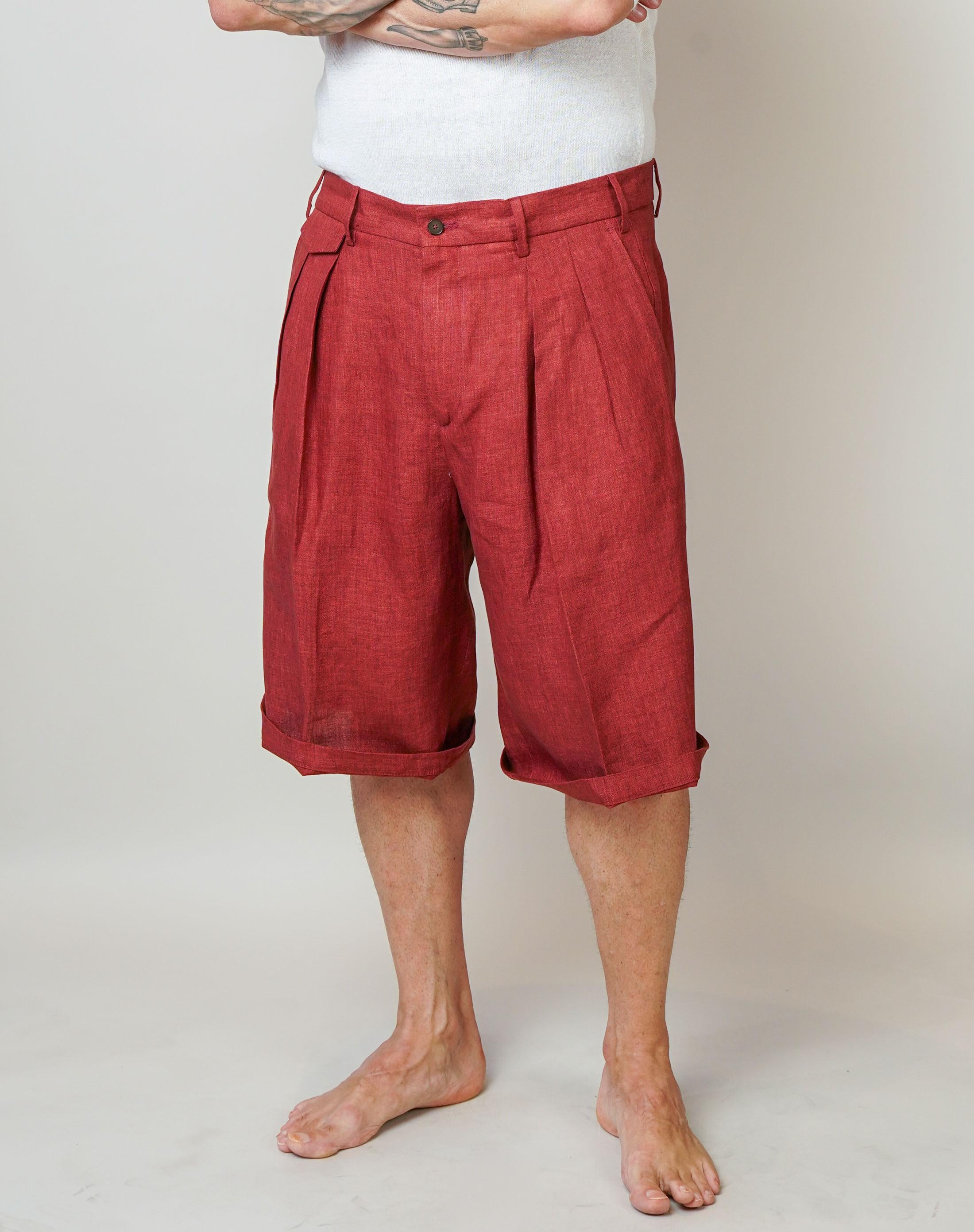 Bermuda Briglia uomo Bedfords rosso BEDFORDS 300117 28 BRIGLIA 
