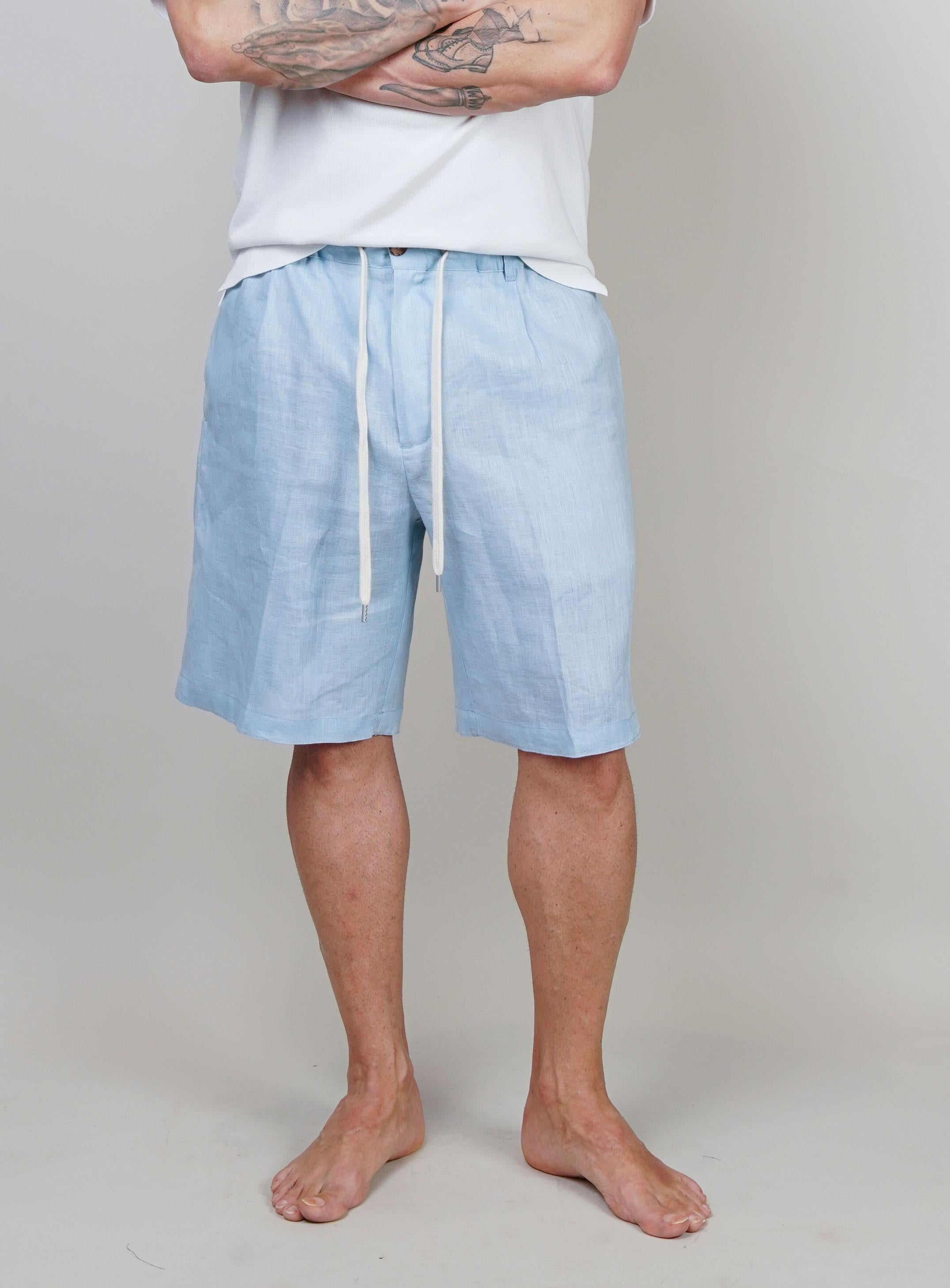 Bermuda Tintoria Mattei uomo SRZYMICU celeste BERMUDA SRZYMICU B1 TINTORIA MATTEI 