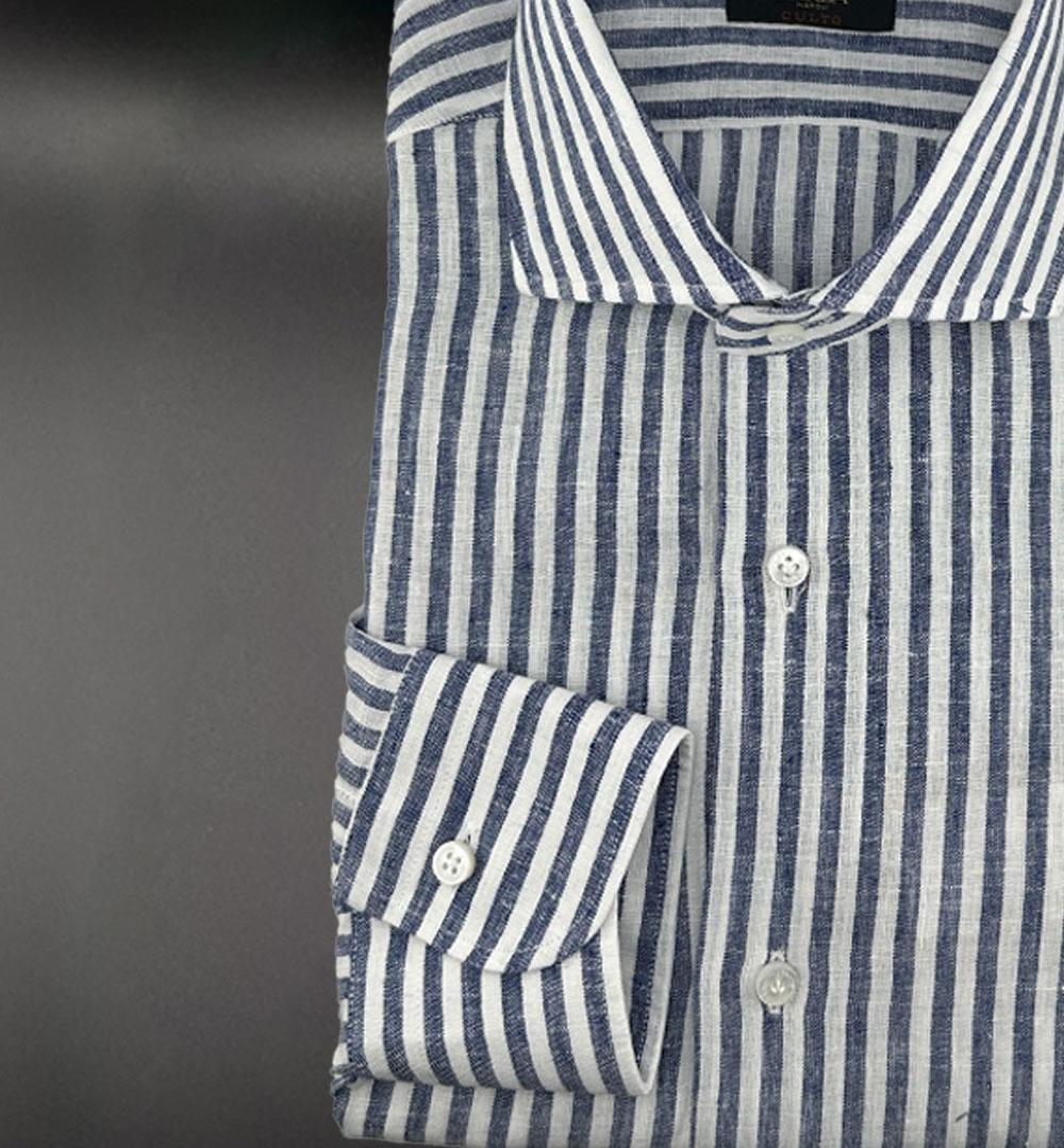 Camicia Barba uomo K1U13P0147066 blu K1U13P0147066 0004 RIGA BLU BARBA 