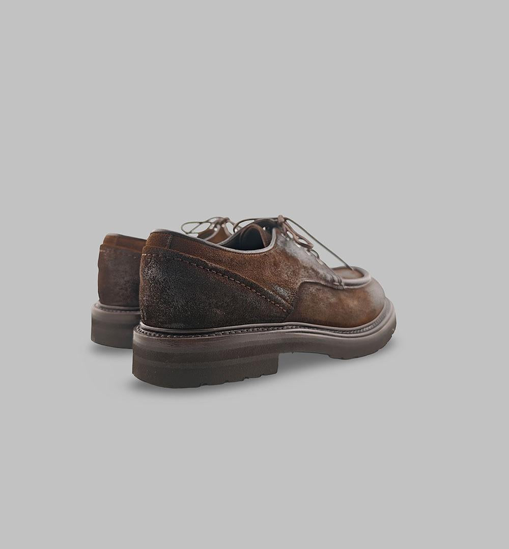 Derby Claudio Marini uomo 8237 testa di moro 8237 NORVEGESE SUEDE CLAUDIO MARINI 