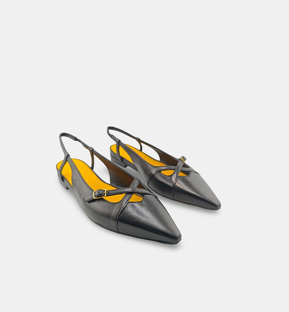 Ballerine Mara Bini donna Z519 Milena Fibbie nere<BR/> Z519 CHANEL MARA BINI 