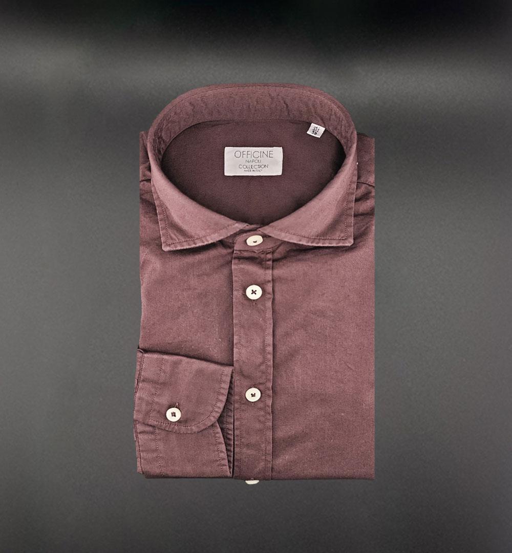 Camicia OFFICINE uomo 1379 Bordeaux 1379 17 BORDEAUX OFFICINE 